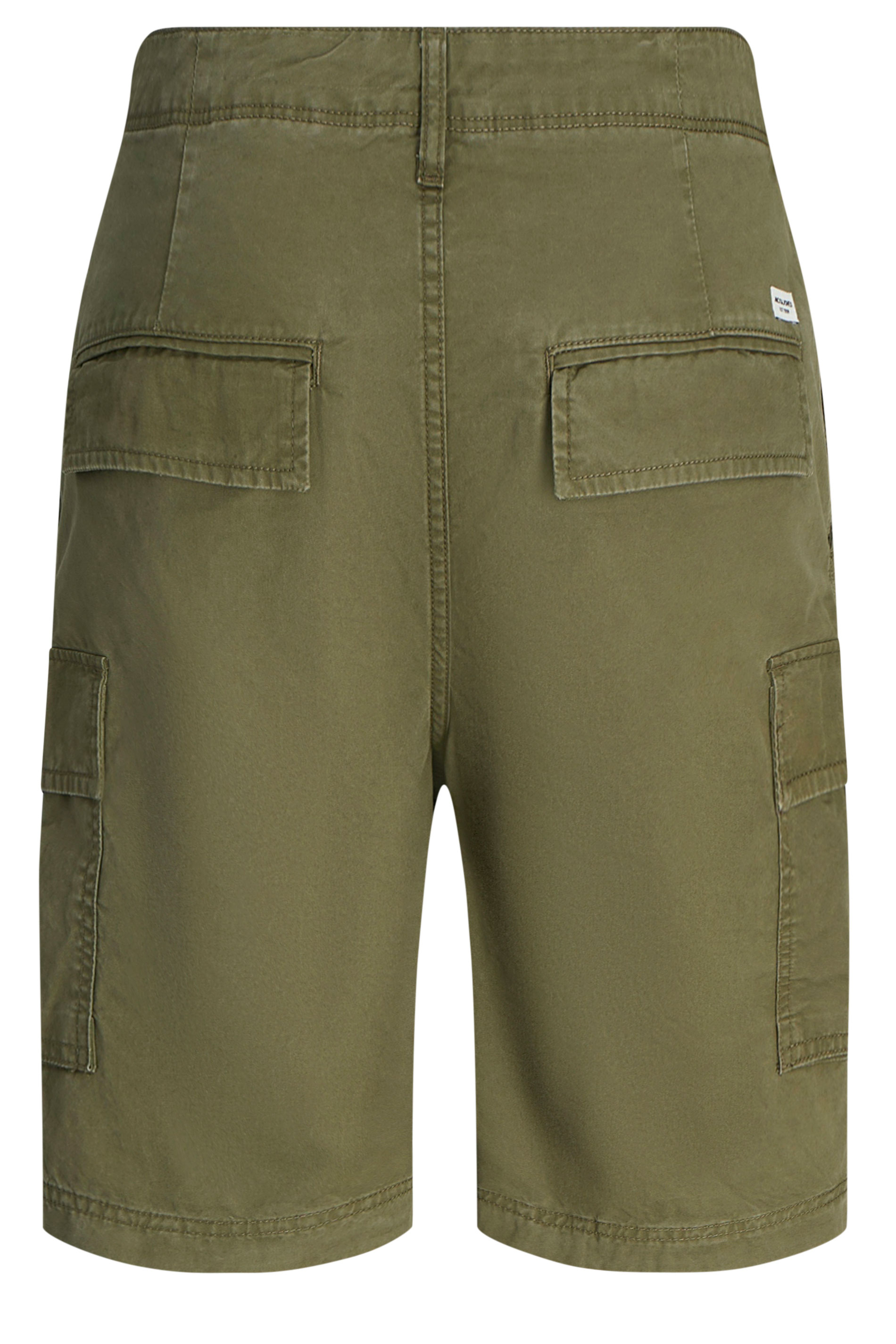 JACK & JONES Big & Tall Olive Green Cargo Shorts 4