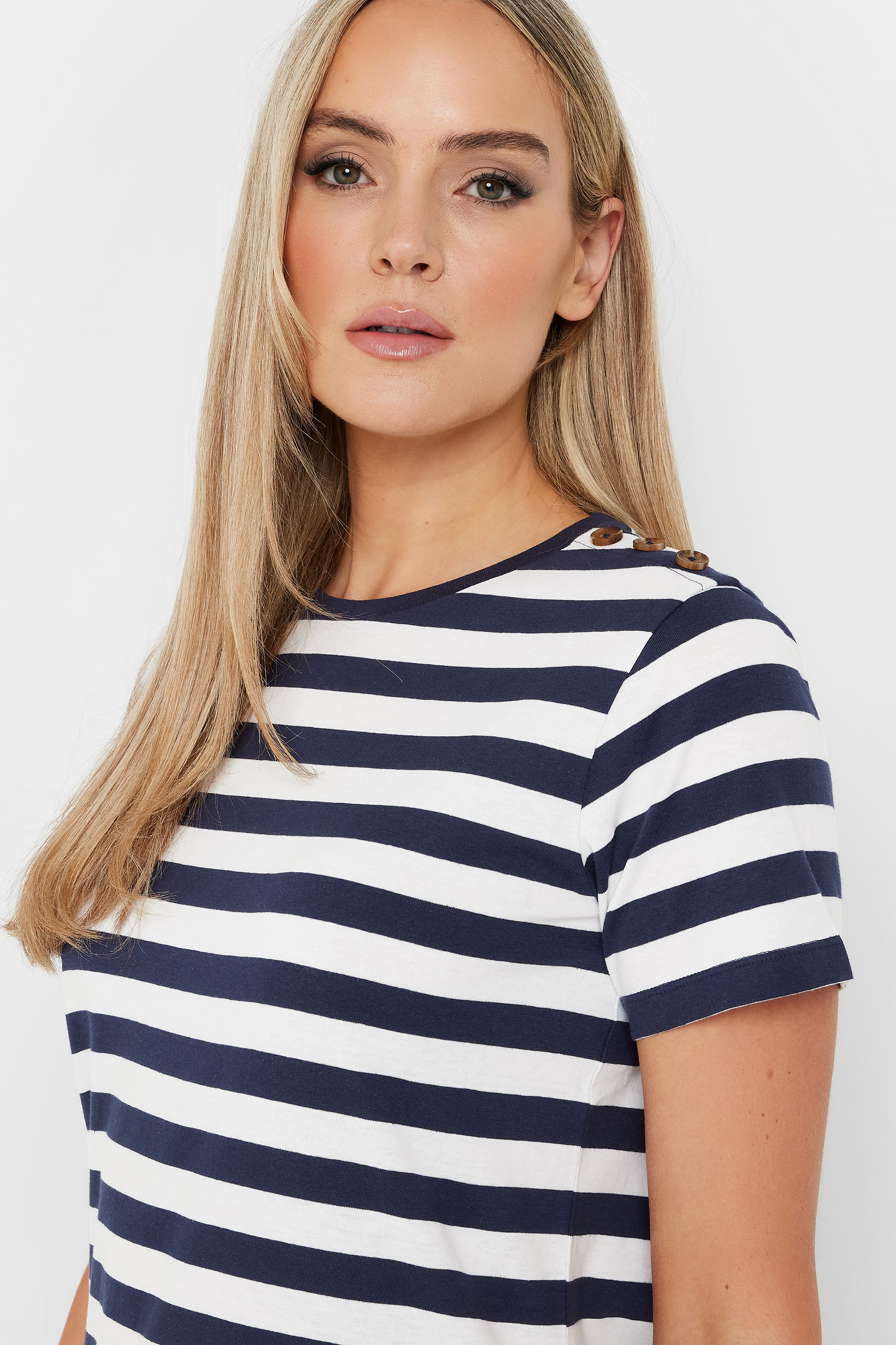 LTS Tall Navy Blue Striped T-shirt | Long Tall Sally 5