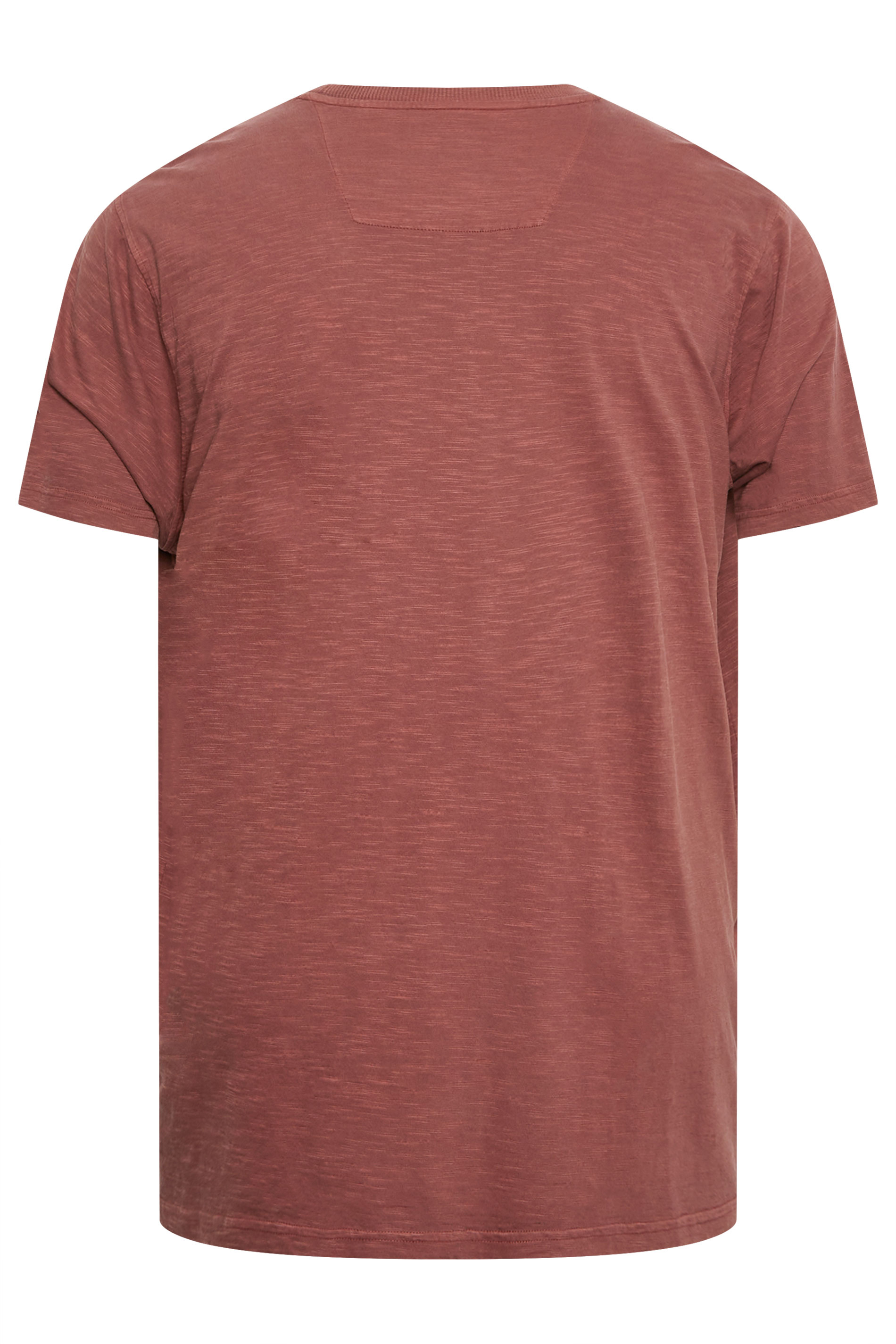 BadRhino Big & Tall Wine Red Slub T-Shirt | BadRhino 4