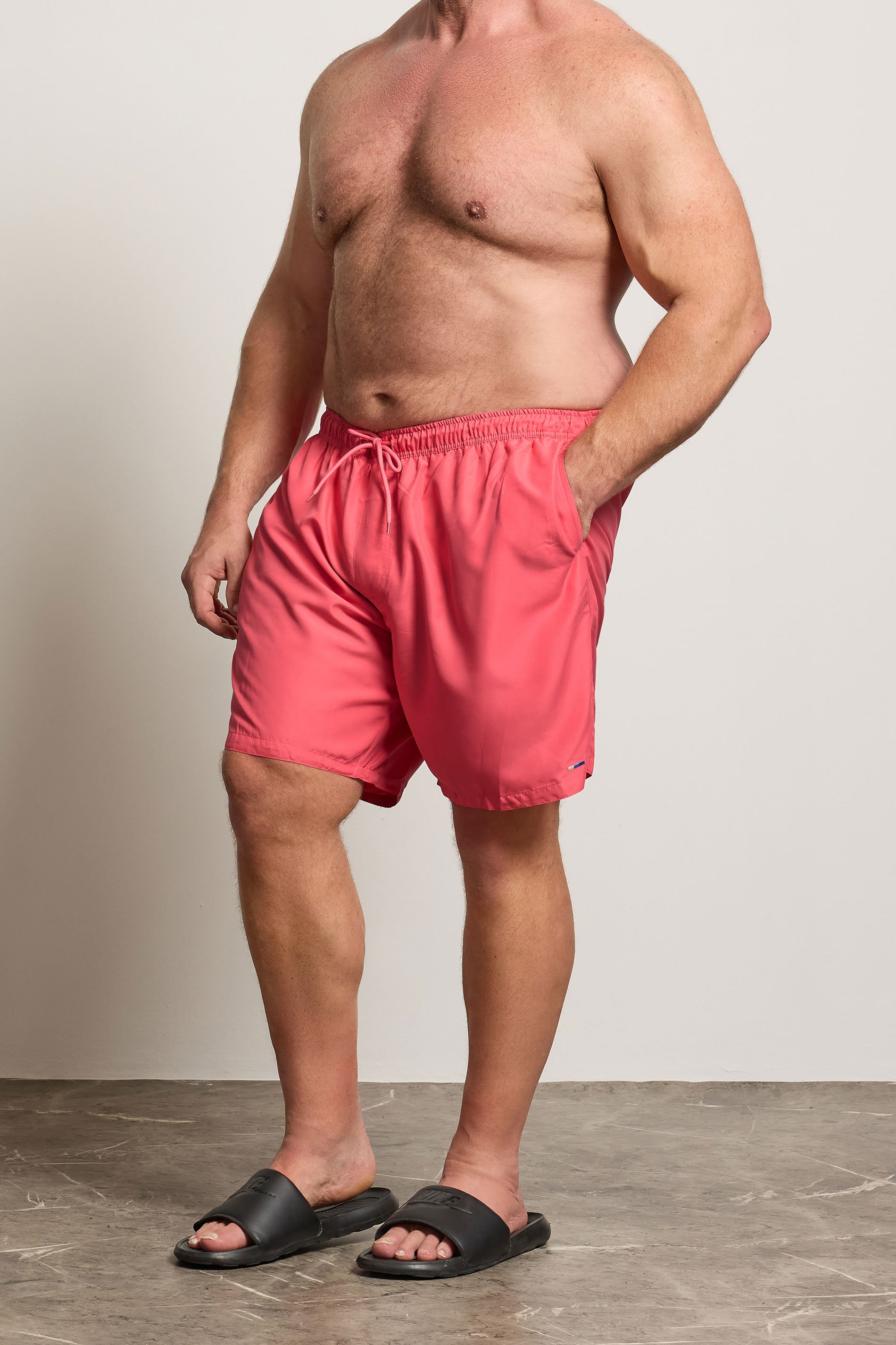 BadRhino Big & Tall Pink Swim Shorts | BadRhino 1