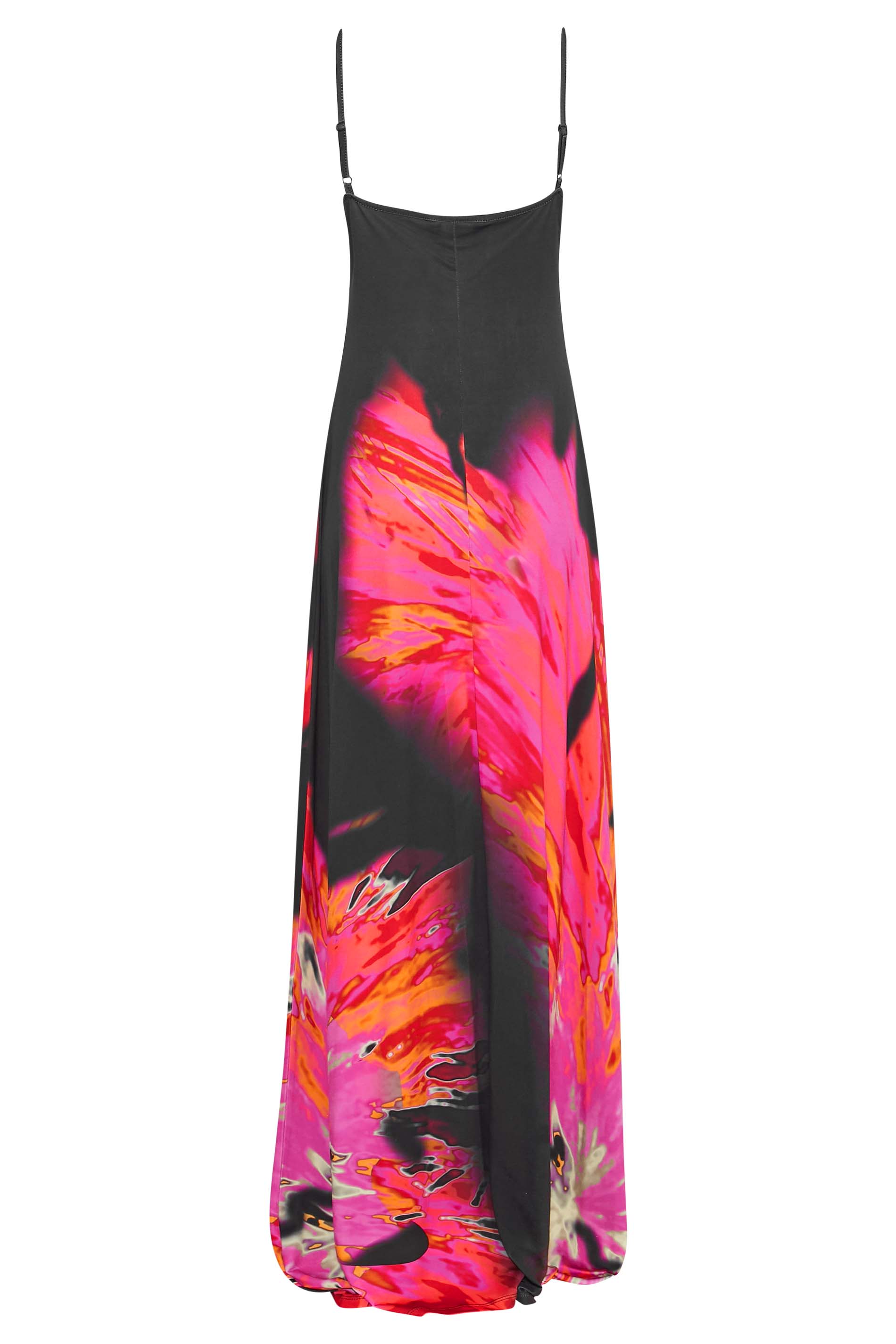 LTS Tall Women's Black & Pink Floral Print Maxi Dress | Long Tall Sally 6