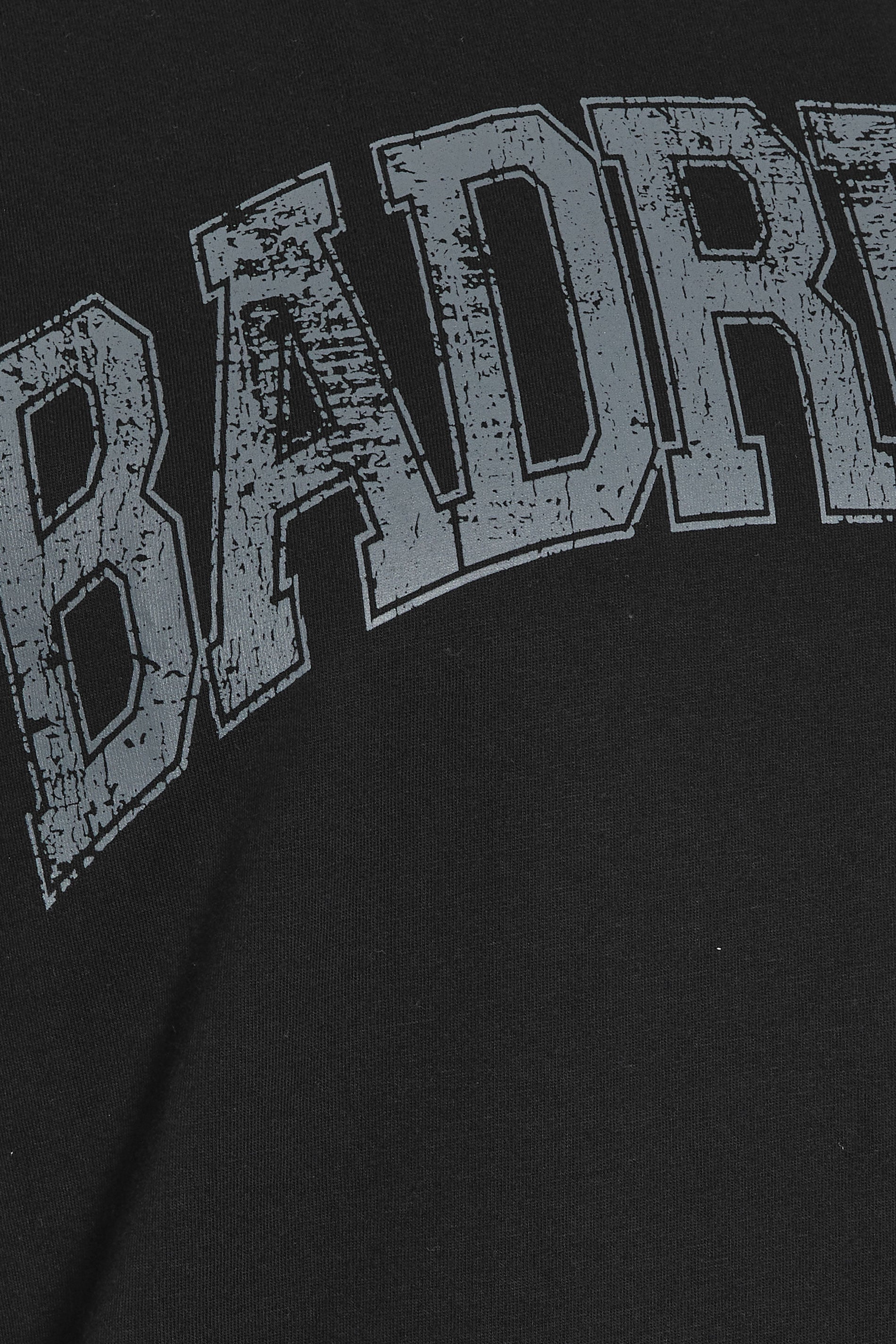 BadRhino Big & Tall Black Extra Long Distressed Graphic T-Shirt | BadRhino 7