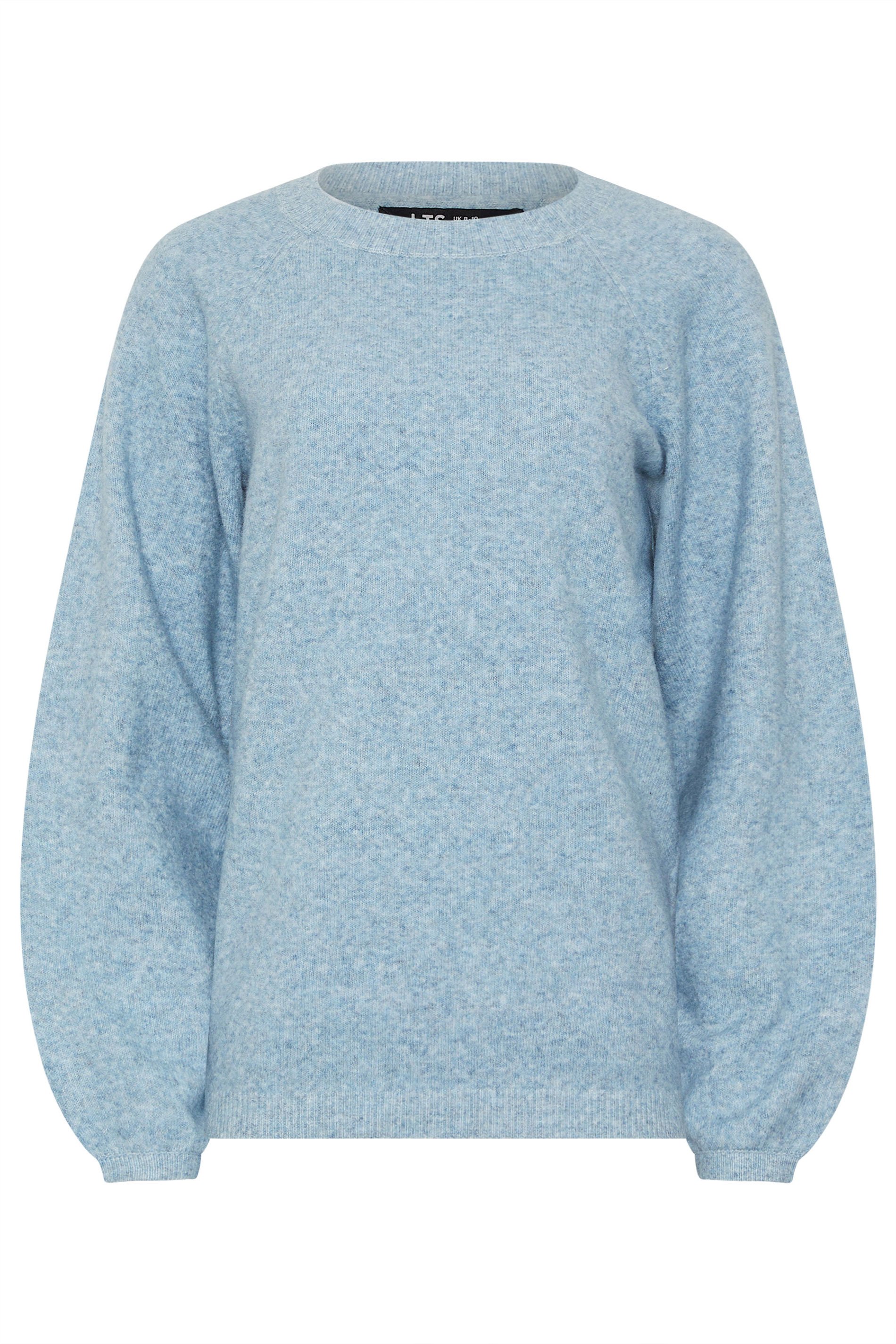 LTS Tall Light Blue Knit Balloon Sleeve Jumper | Long Tall Sally 6