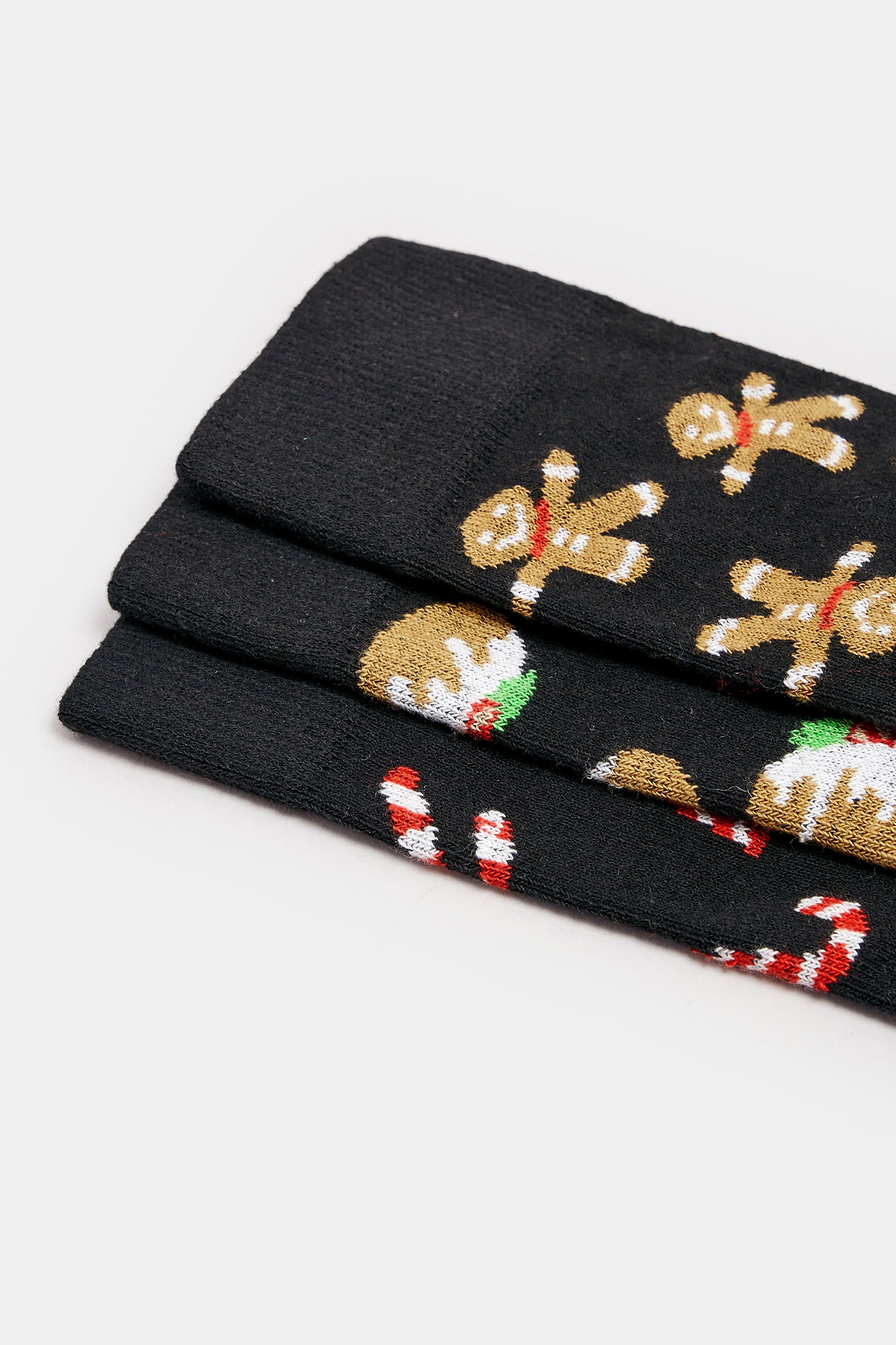 BadRhino Big & Tall 3 PACK Black Christmas Socks | BadRhino 2
