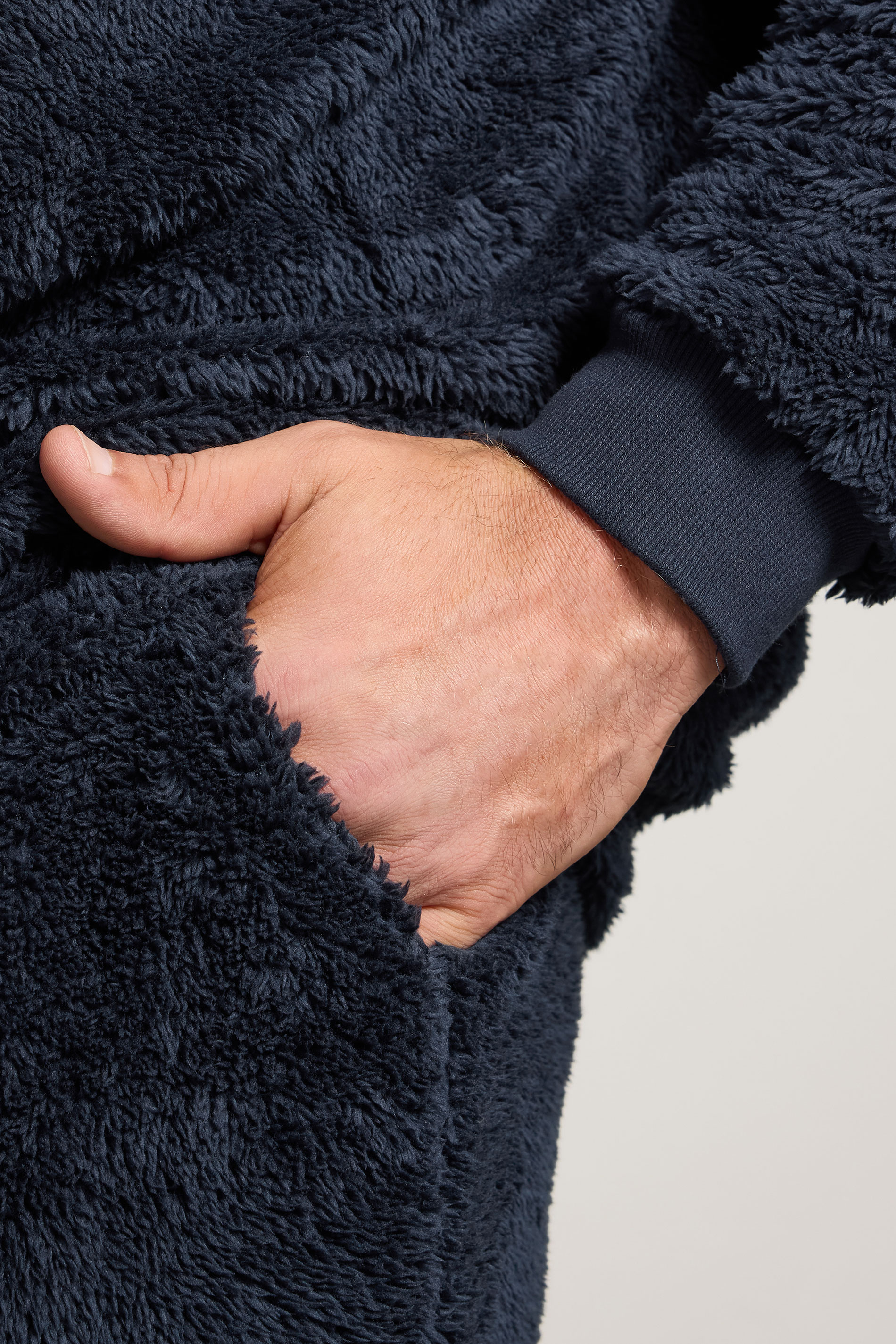 BadRhino Big & Tall Navy Blue Fleece Lounge Set | BadRhino 4