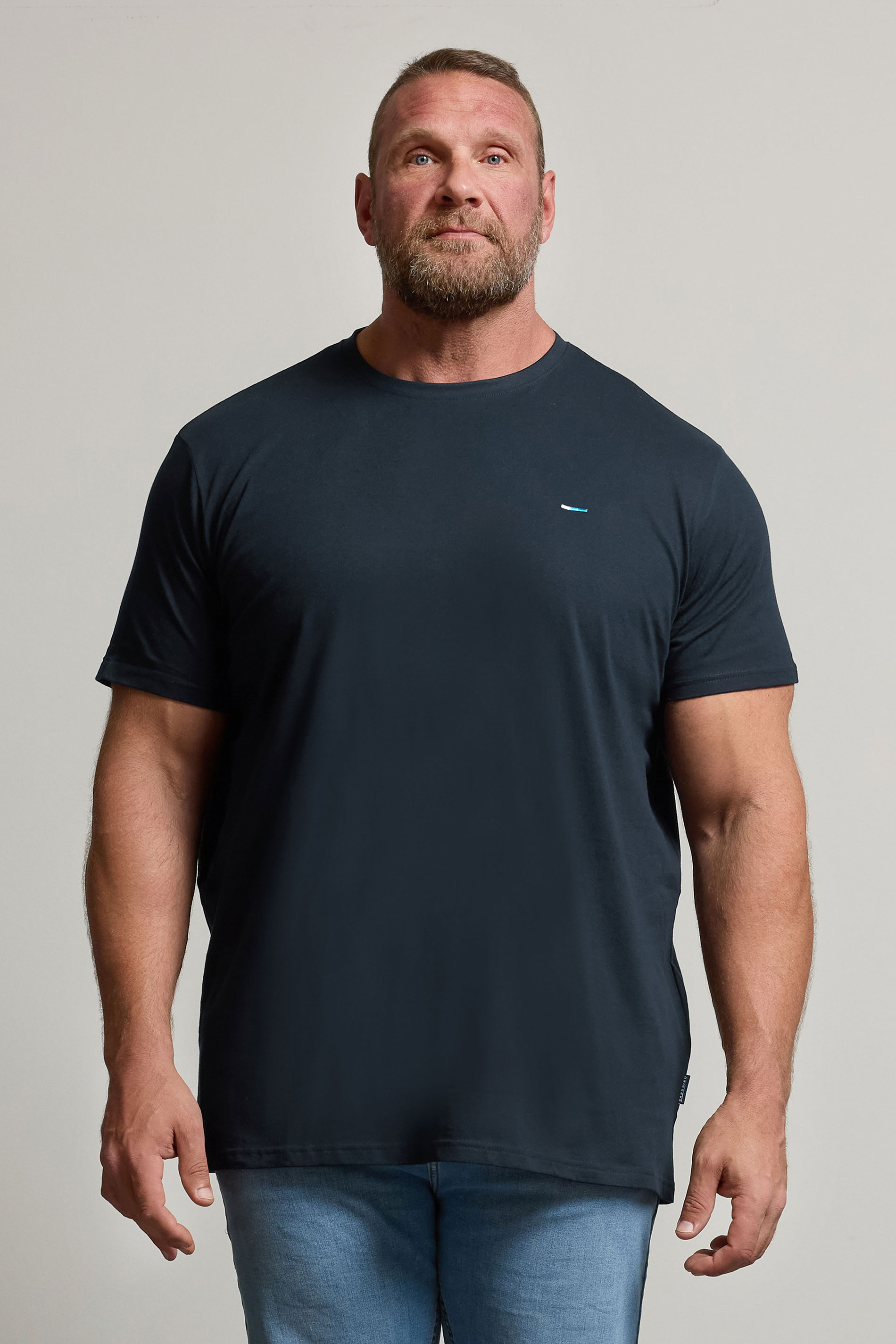BadRhino Big & Tall Navy Blue Extra Long Core T-Shirt | BadRhino 1