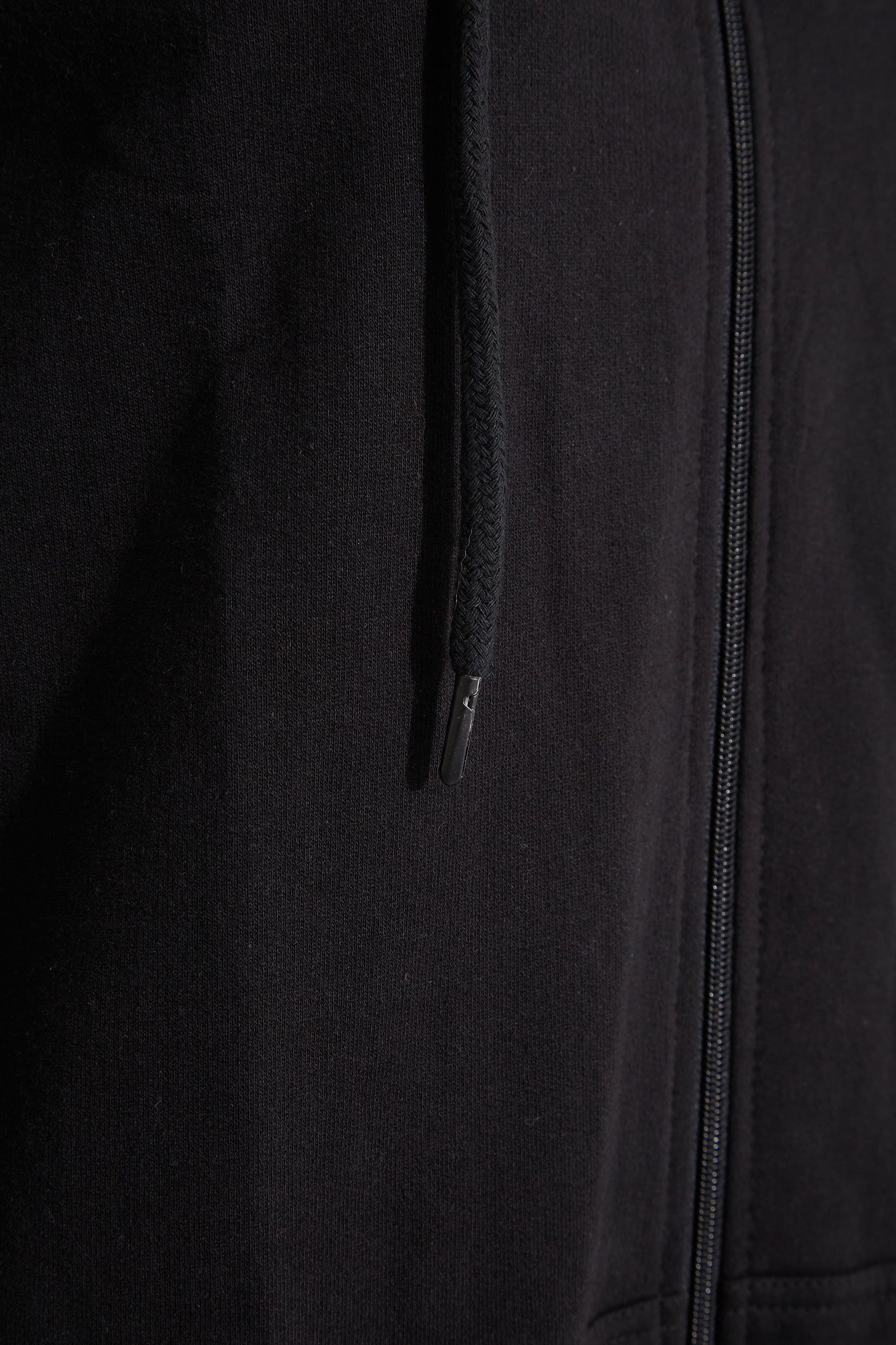 LTS Tall Women's Black Cotton Longline Hoodie | Long Tall Sally 7