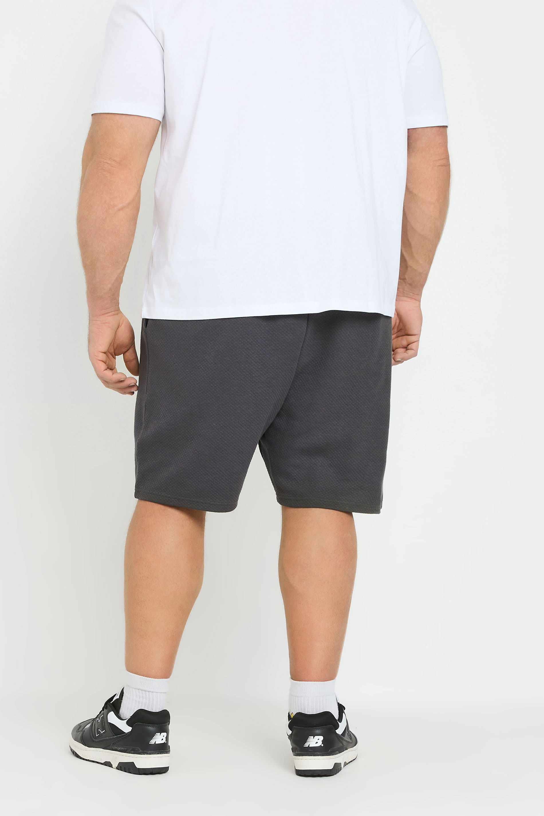 BadRhino Big & Tall Grey Diamond Quilted shorts | BadRhino 3