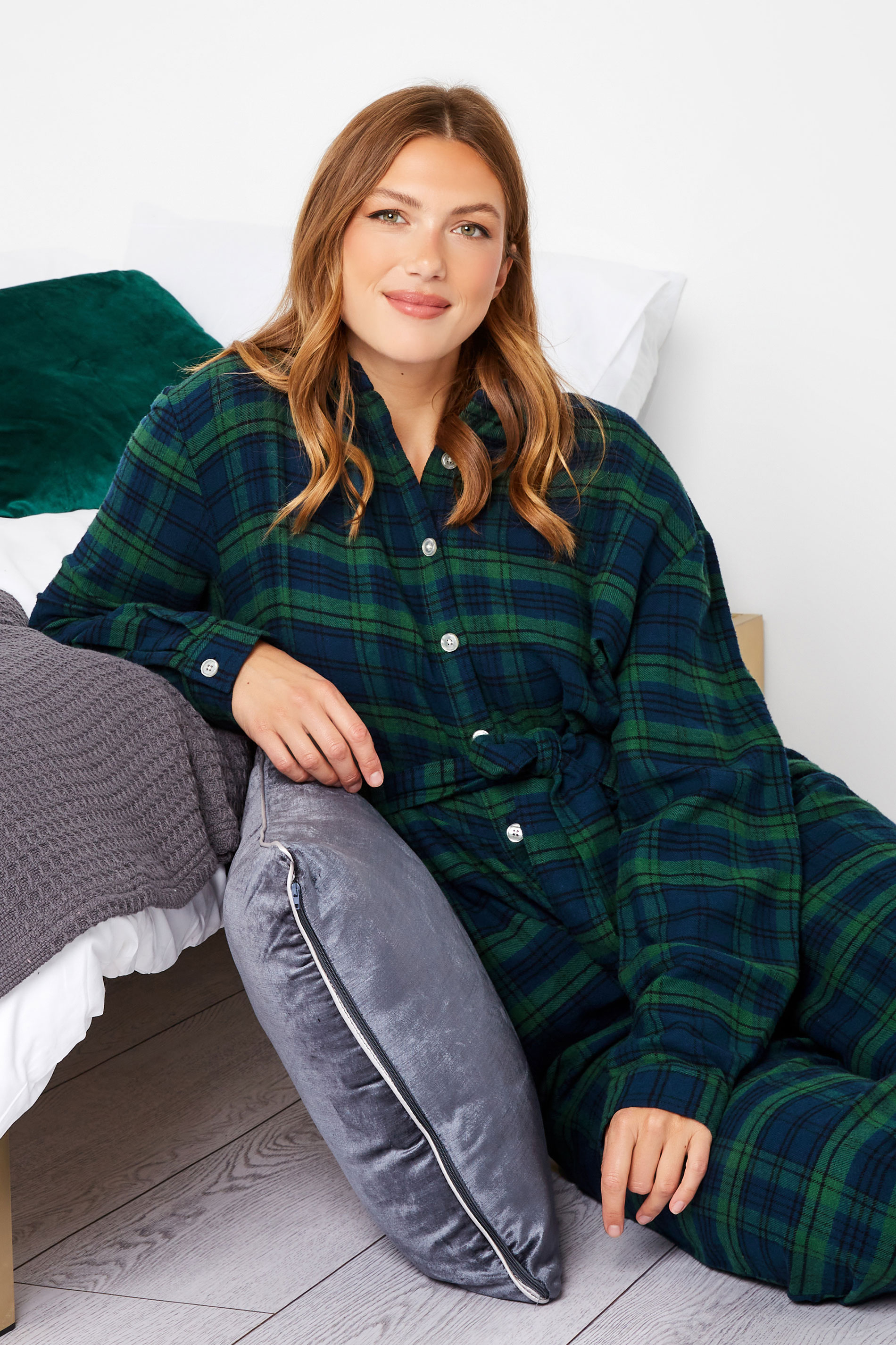 Black watch plaid online women's pajamas