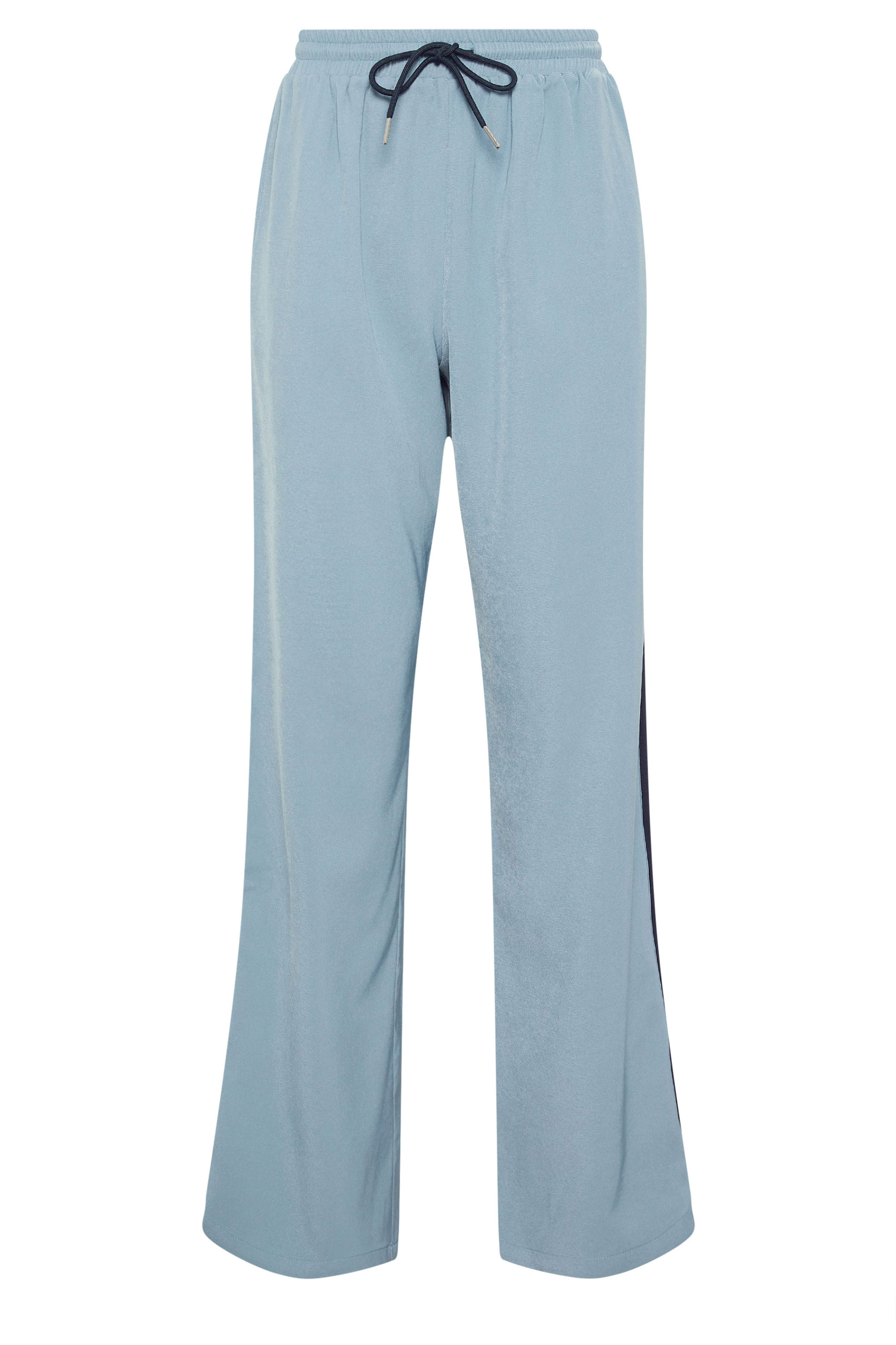 LTS Tall Women's Blue Side Stripe Wide Leg Trousers | Long Tall Sally 1