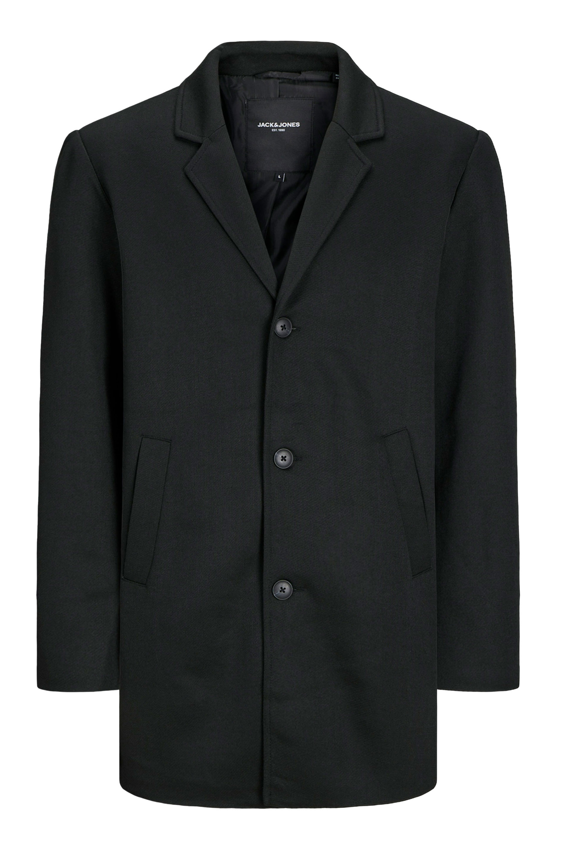 JACK & JONES Big & Tall Black Formal Coat | BadRhino 2