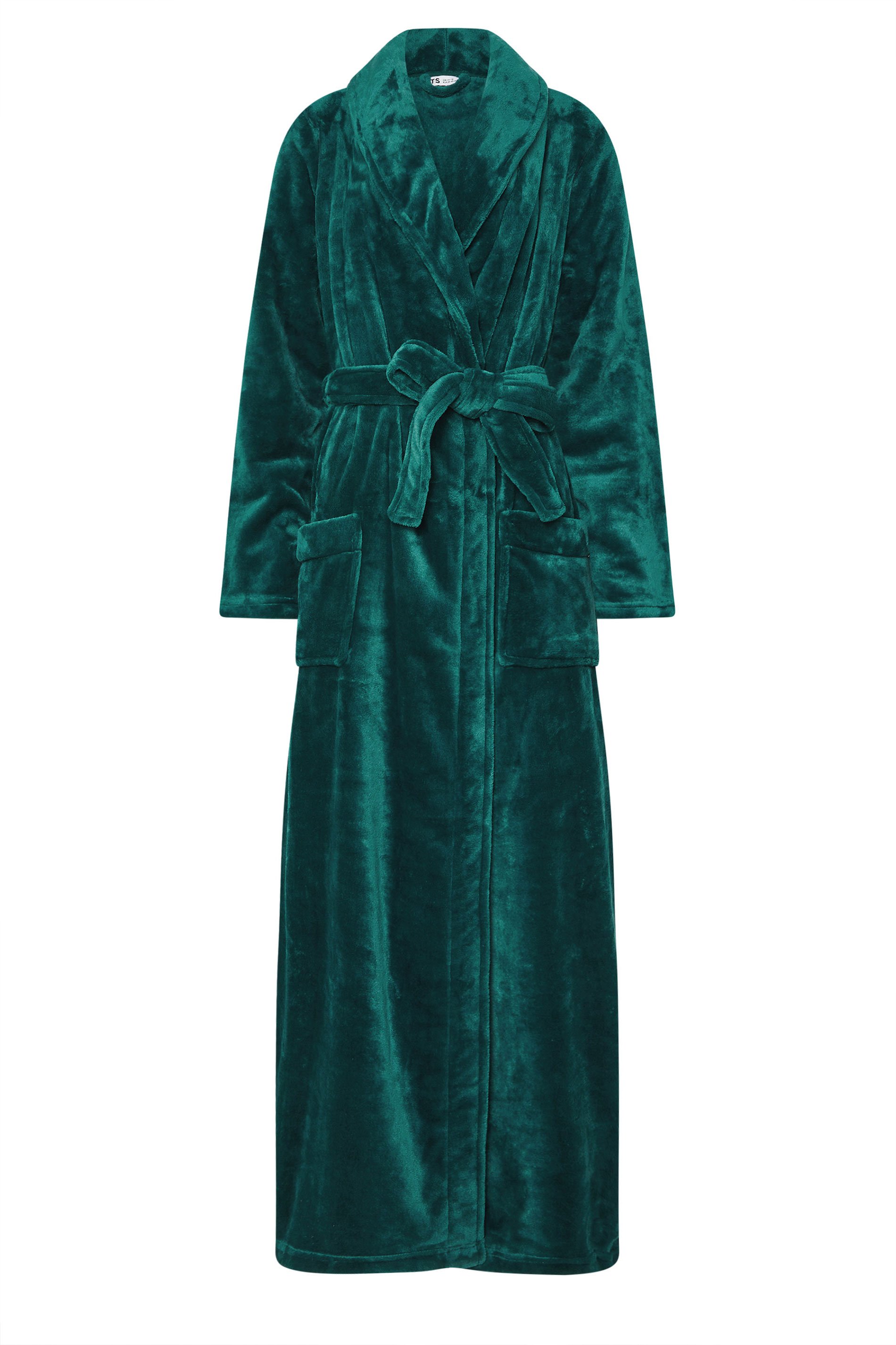 LTS Tall Teal Green Super Luxe Maxi Dressing Gown | Long Tall Sally 5