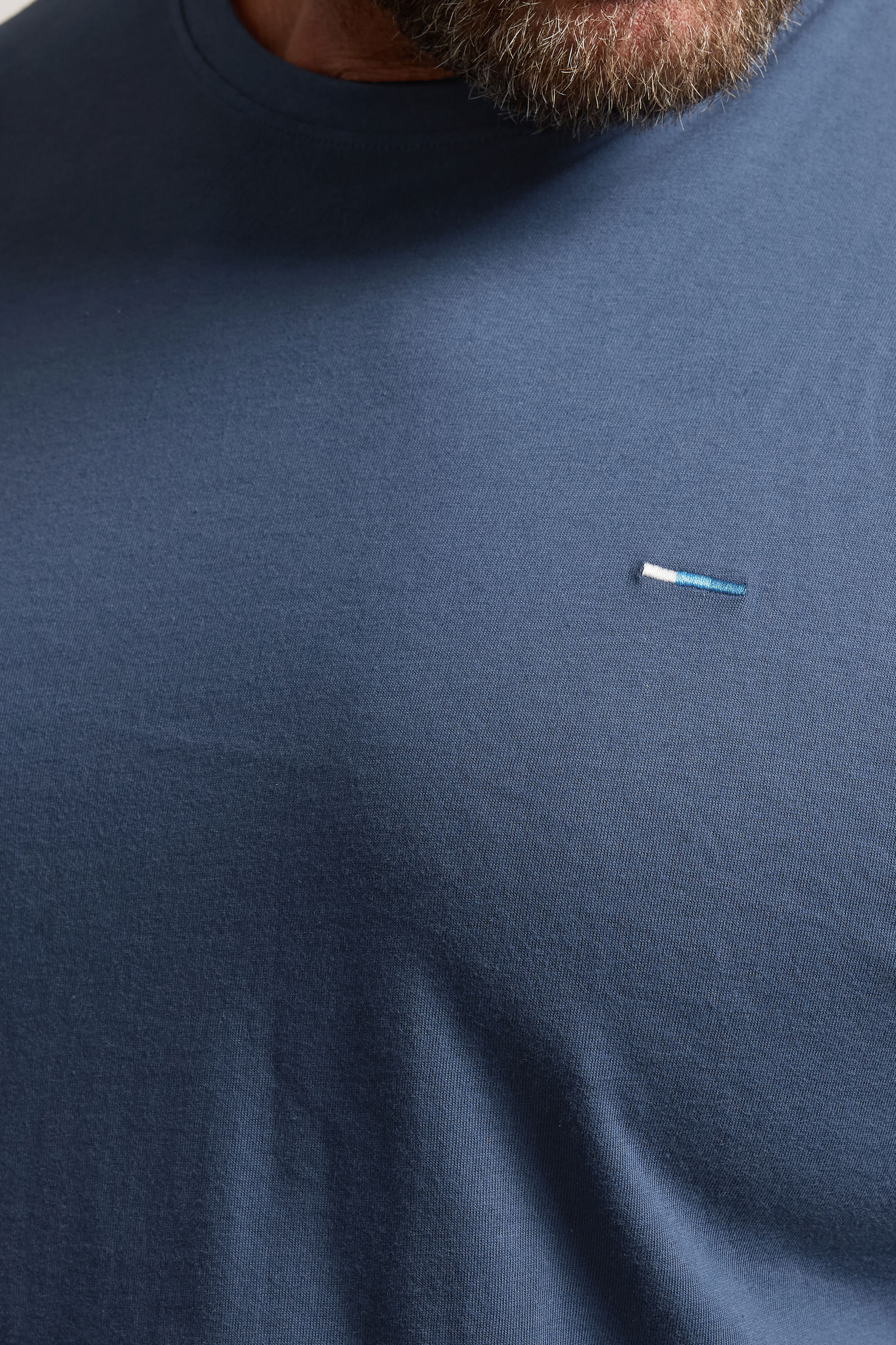 BadRhino Big & Tall Blue Plain T-Shirt | BadRhino 4