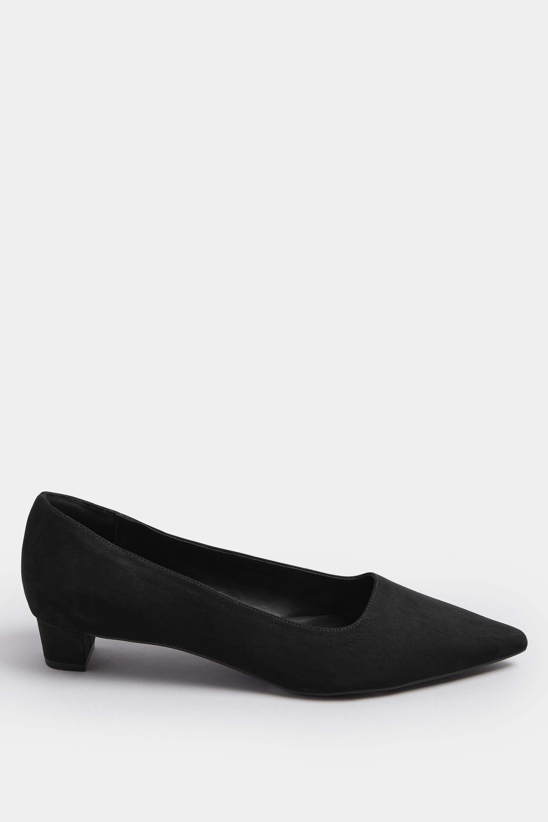 LTS Black Pointed Block Court Heel | Long Tall Sally 3
