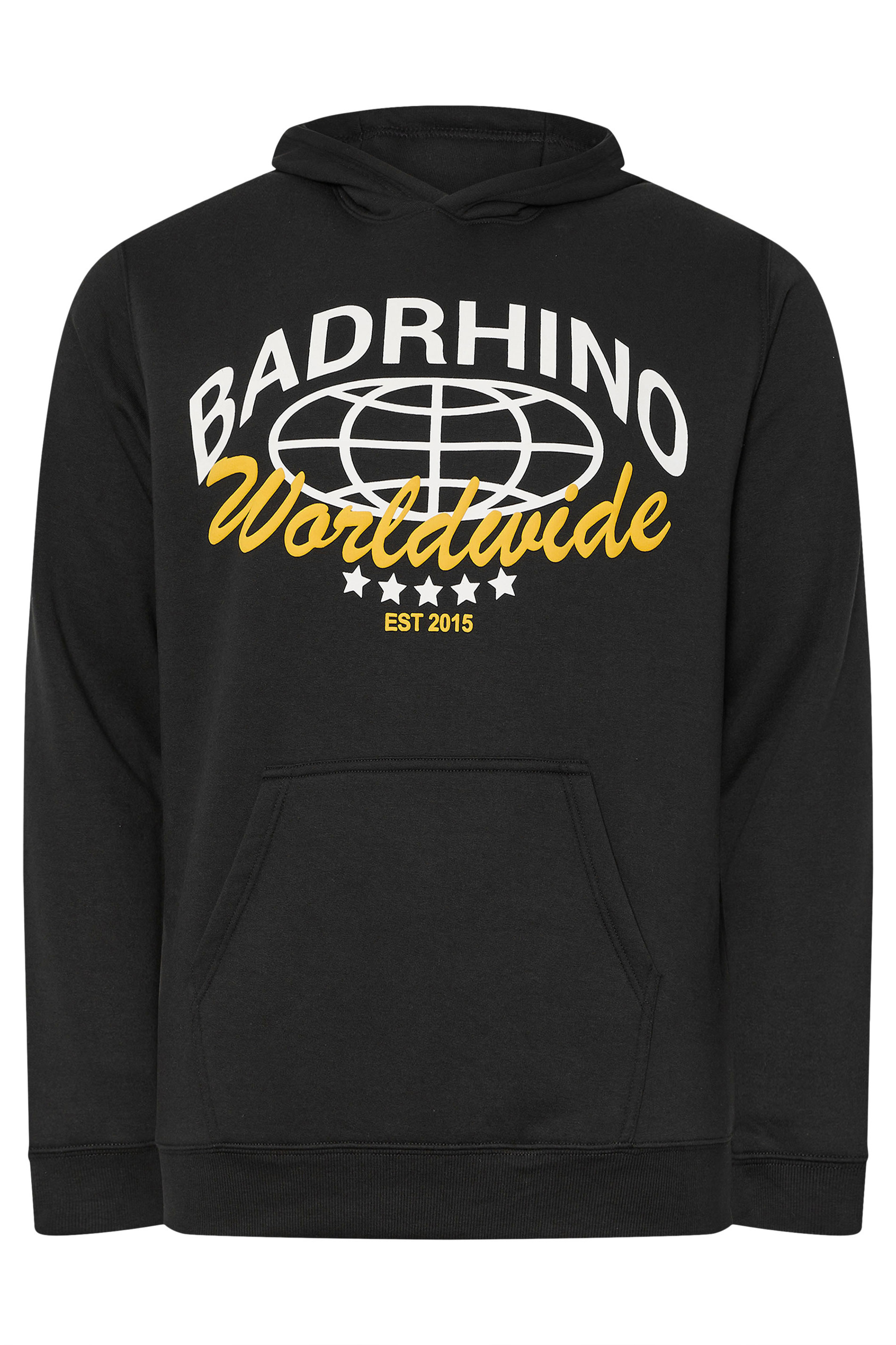 BadRhino Big & Tall Black Worldwide Hoodie 5