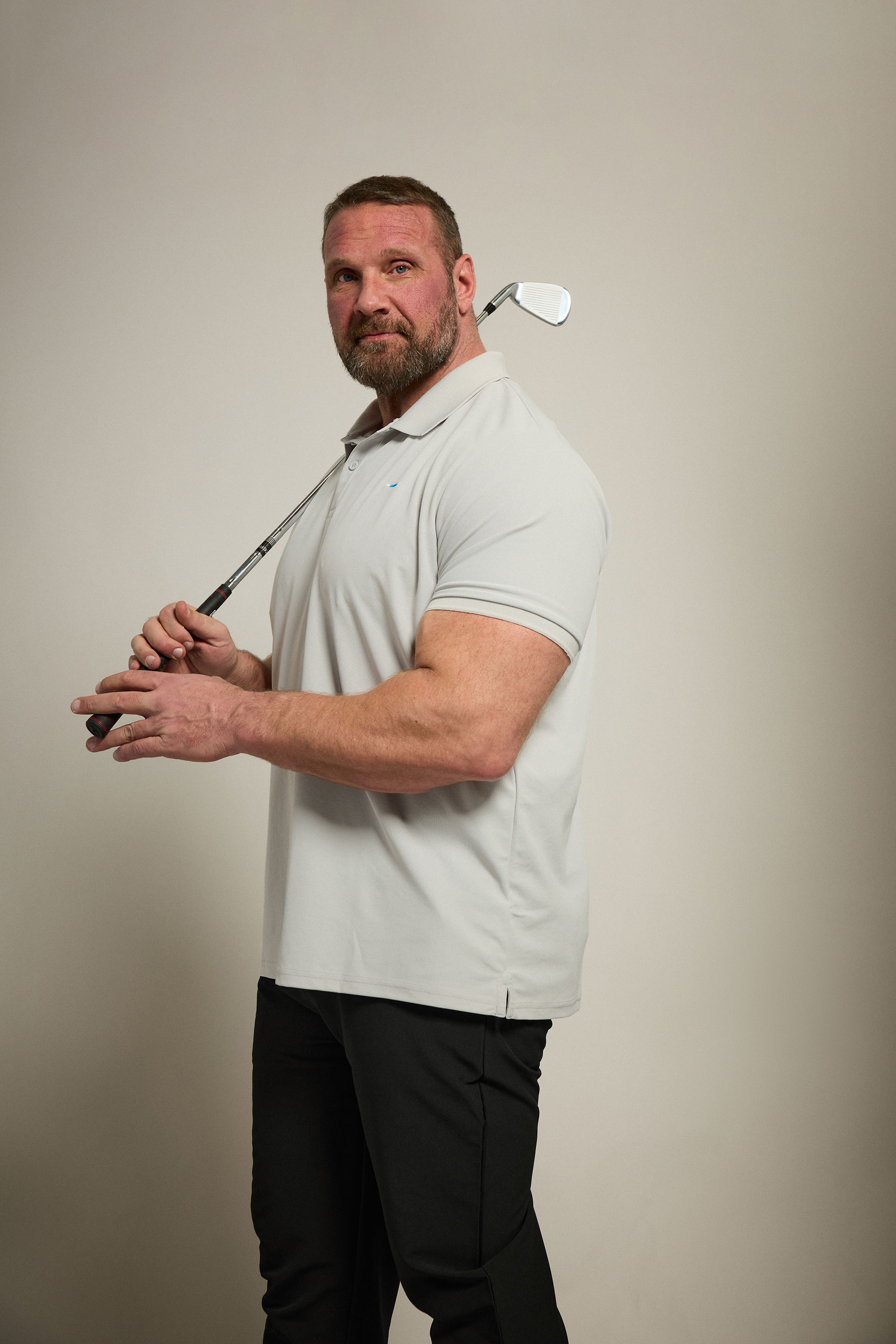 BadRhino Big & Tall Grey Pique Golf Polo Shirt | BadRhino 1