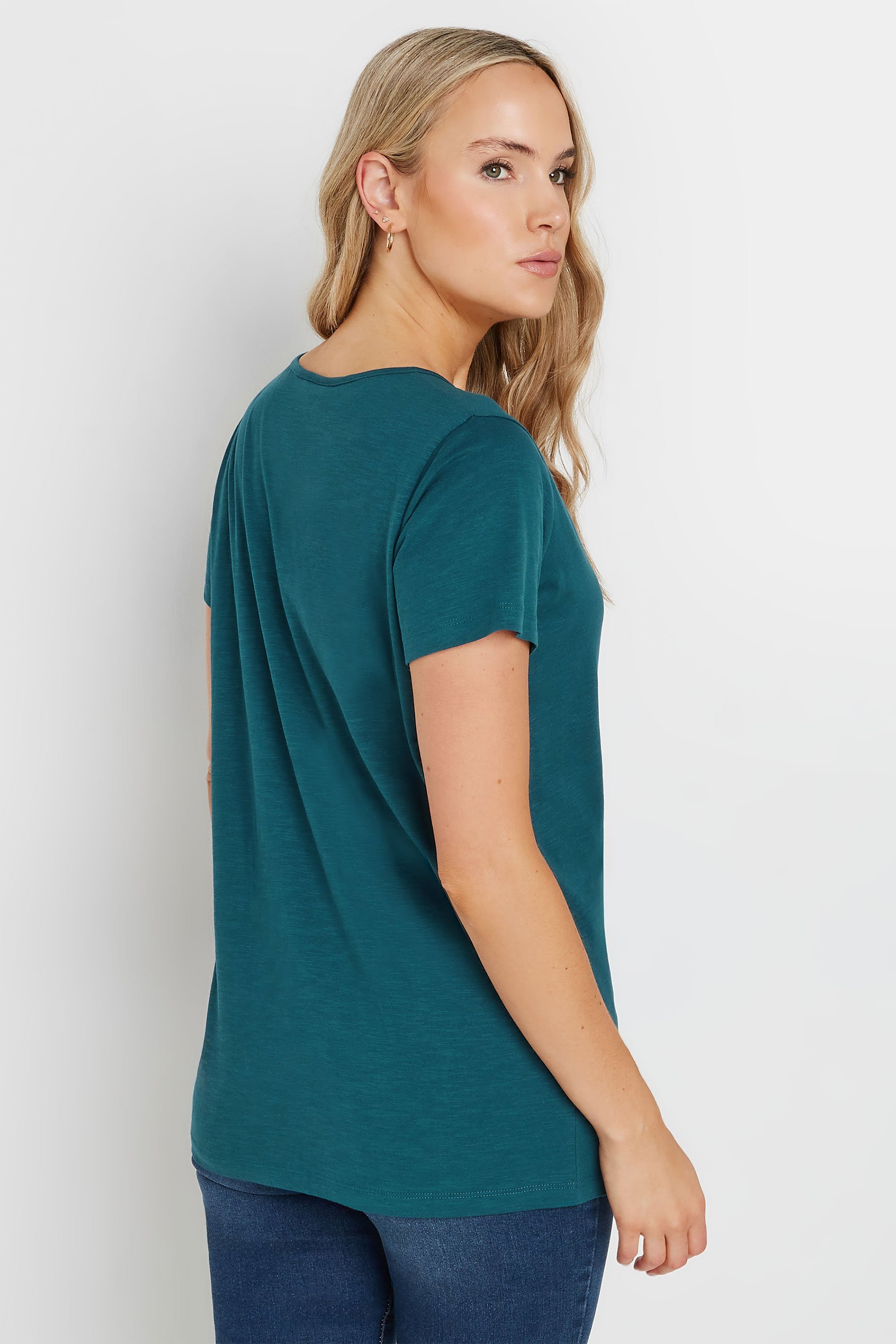 LTS Tall 3 Pack Red & Green V-Neck T-Shirts | Long Tall Sally 6