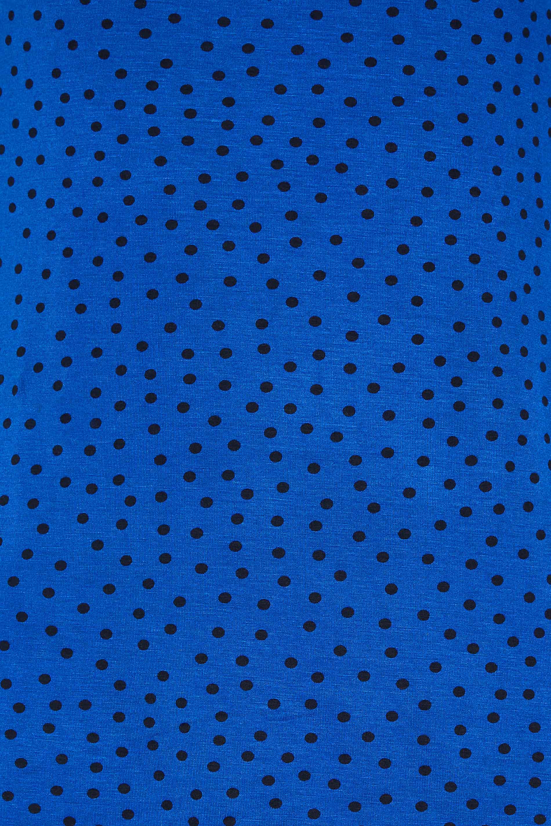 LTS Tall Cobalt Blue Spot Square Neck Top | Long Tall Sally  5