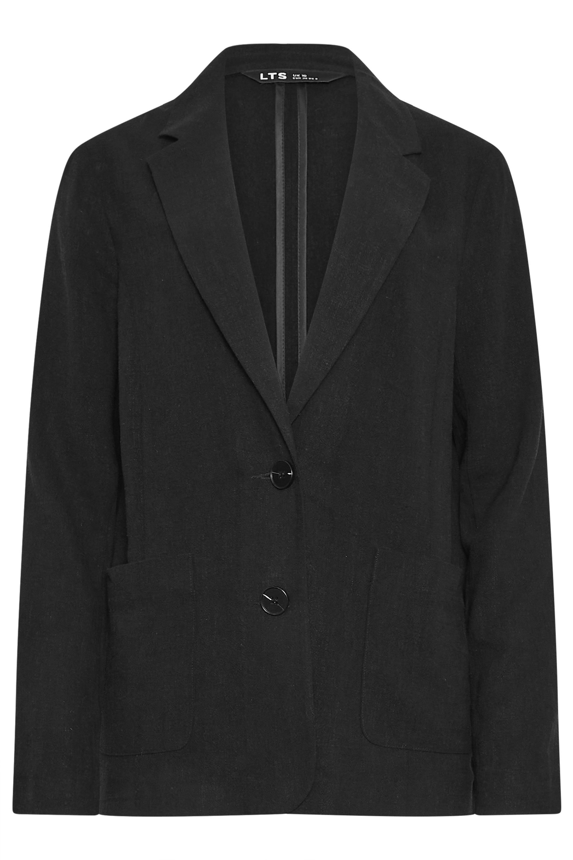 LTS Tall Women's Black Linen Blazer | Long Tall Sally 4