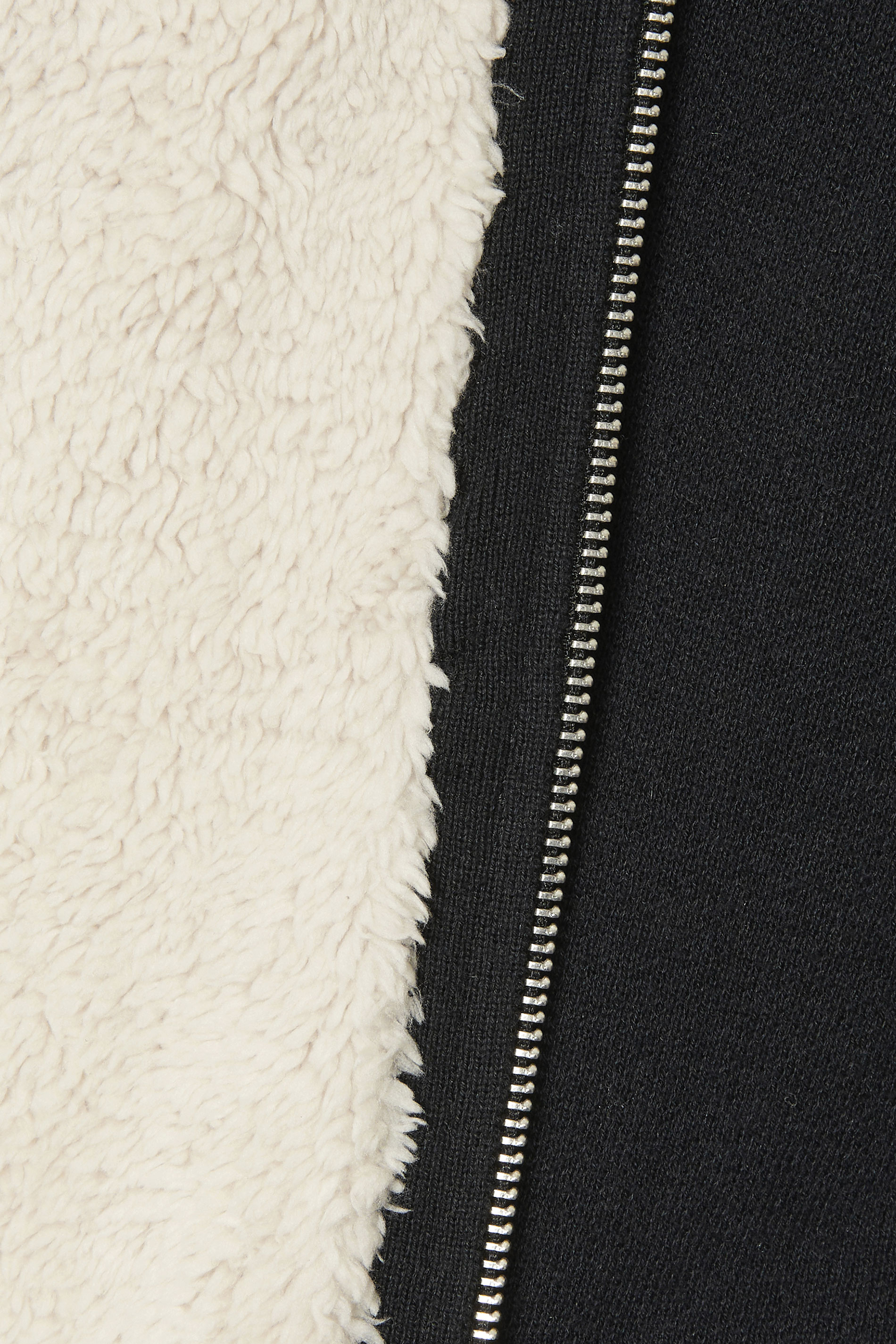 BadRhino Big & Tall Black Knitted Borg Zip Up | BadRhino 8