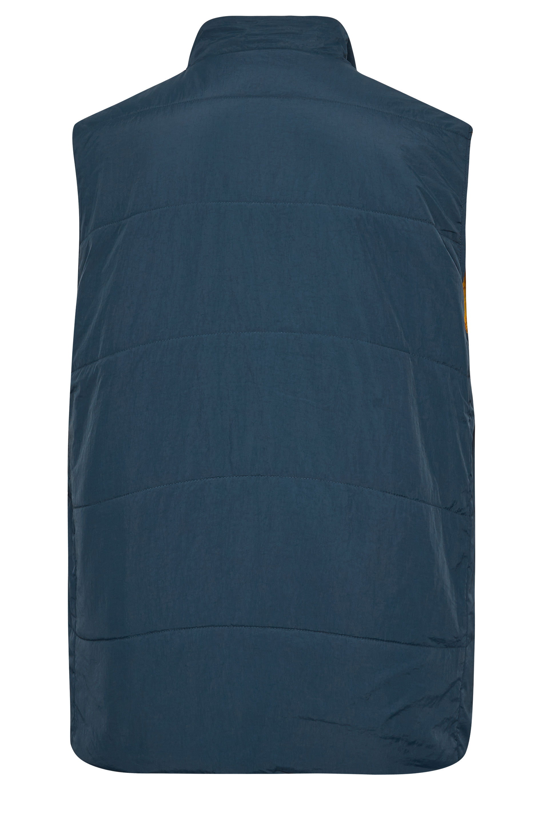D555 Big & Tall Navy Zip Through Padded Gilet | BadRhino 5