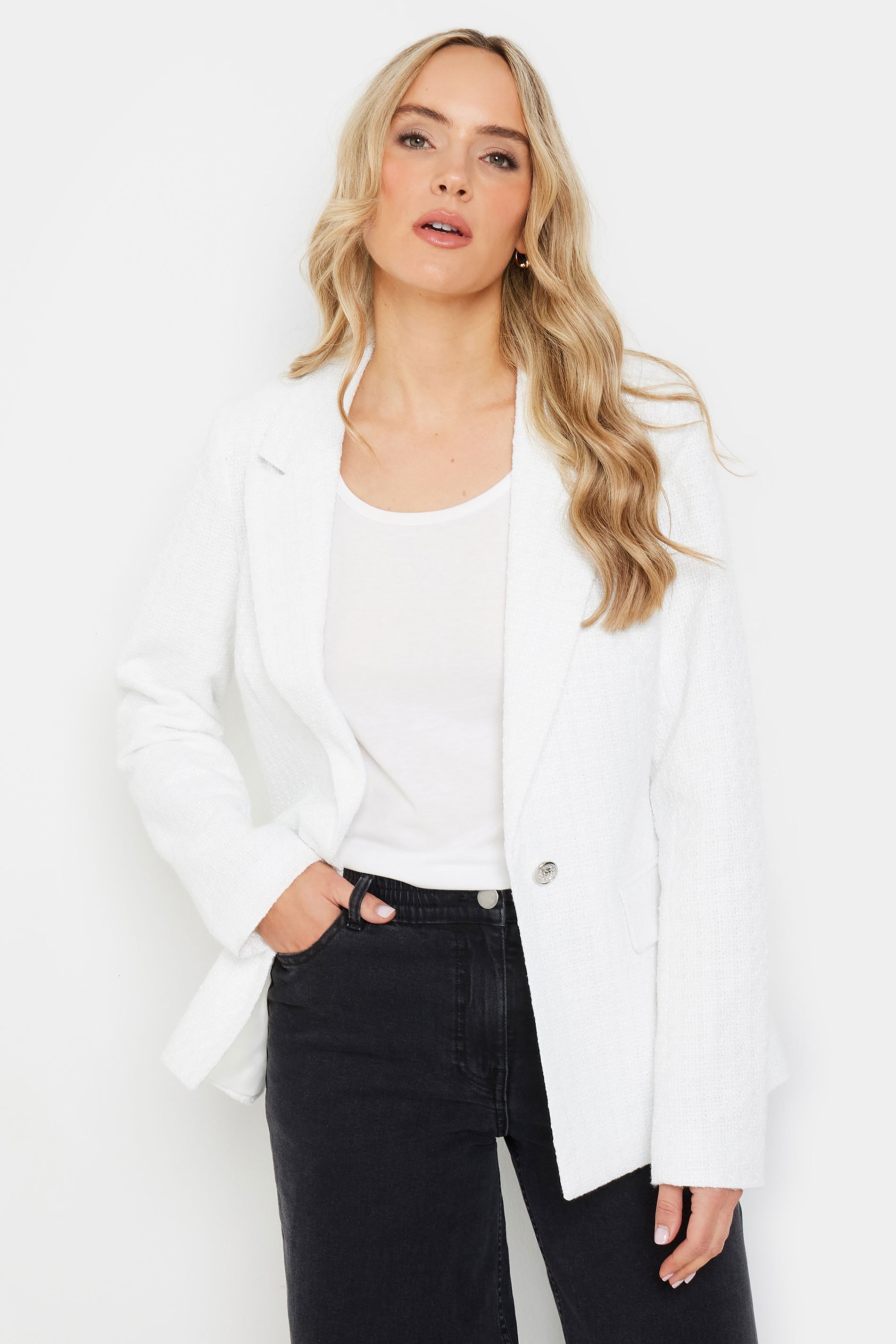 LTS 2 PACK Tall Women's Black & White Vest Tops | Long Tall Sally 3