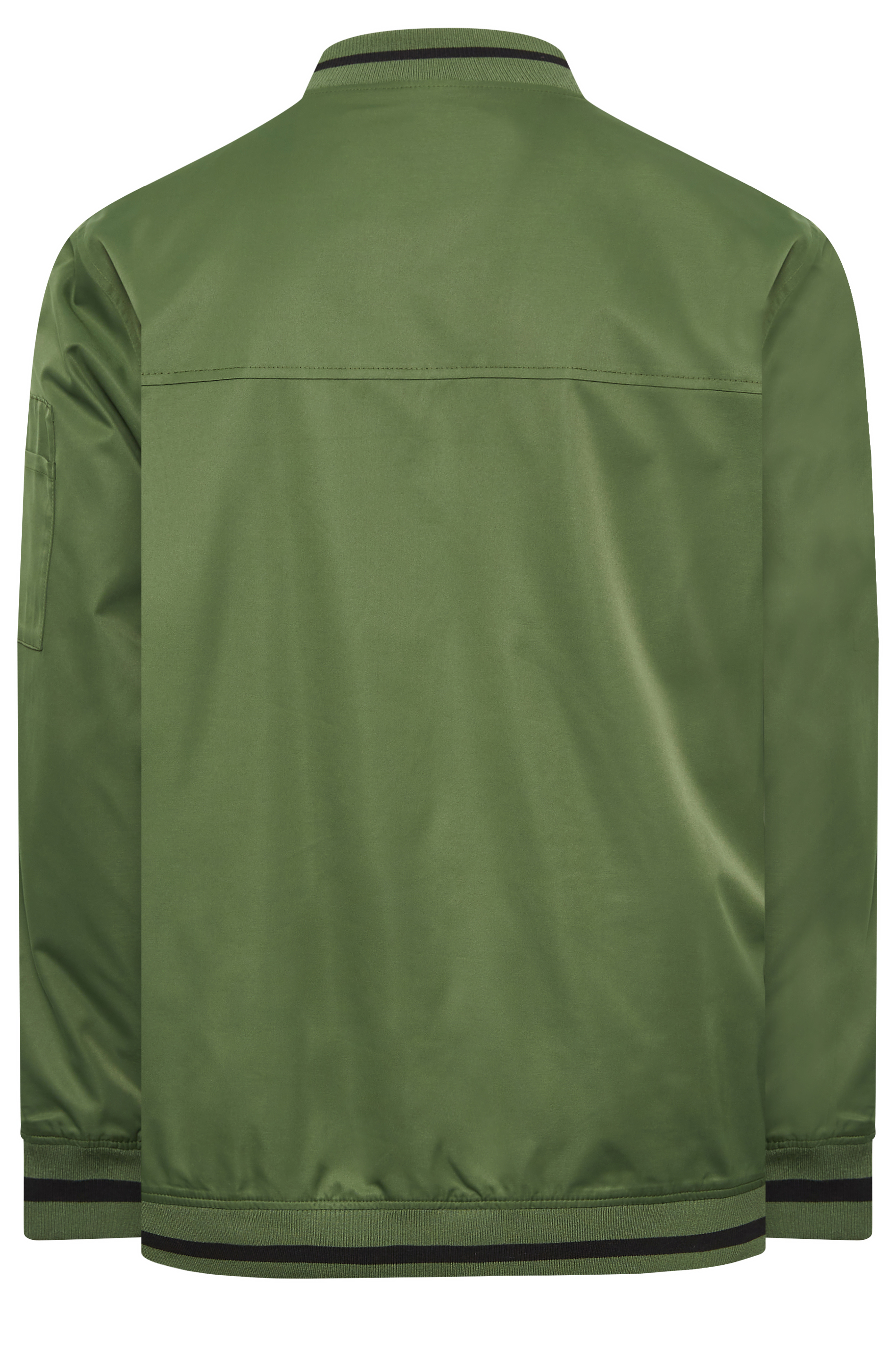 BadRhino Big & Tall Mens Plus Size Khaki Green Bomber Jacket | BadRhino 5