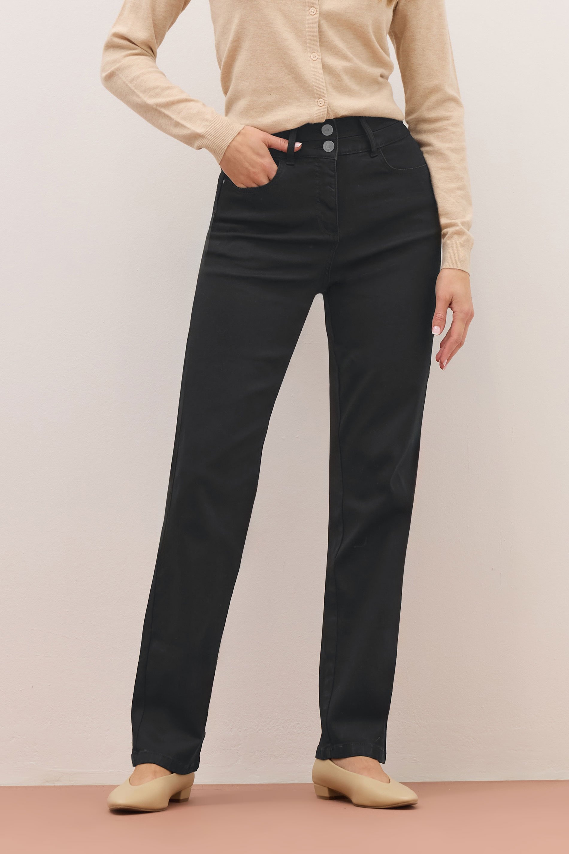 LTS PREMIUM Tall Women's Black Lift & Shape Slim Leg Jeans | Long Tall Sally 2
