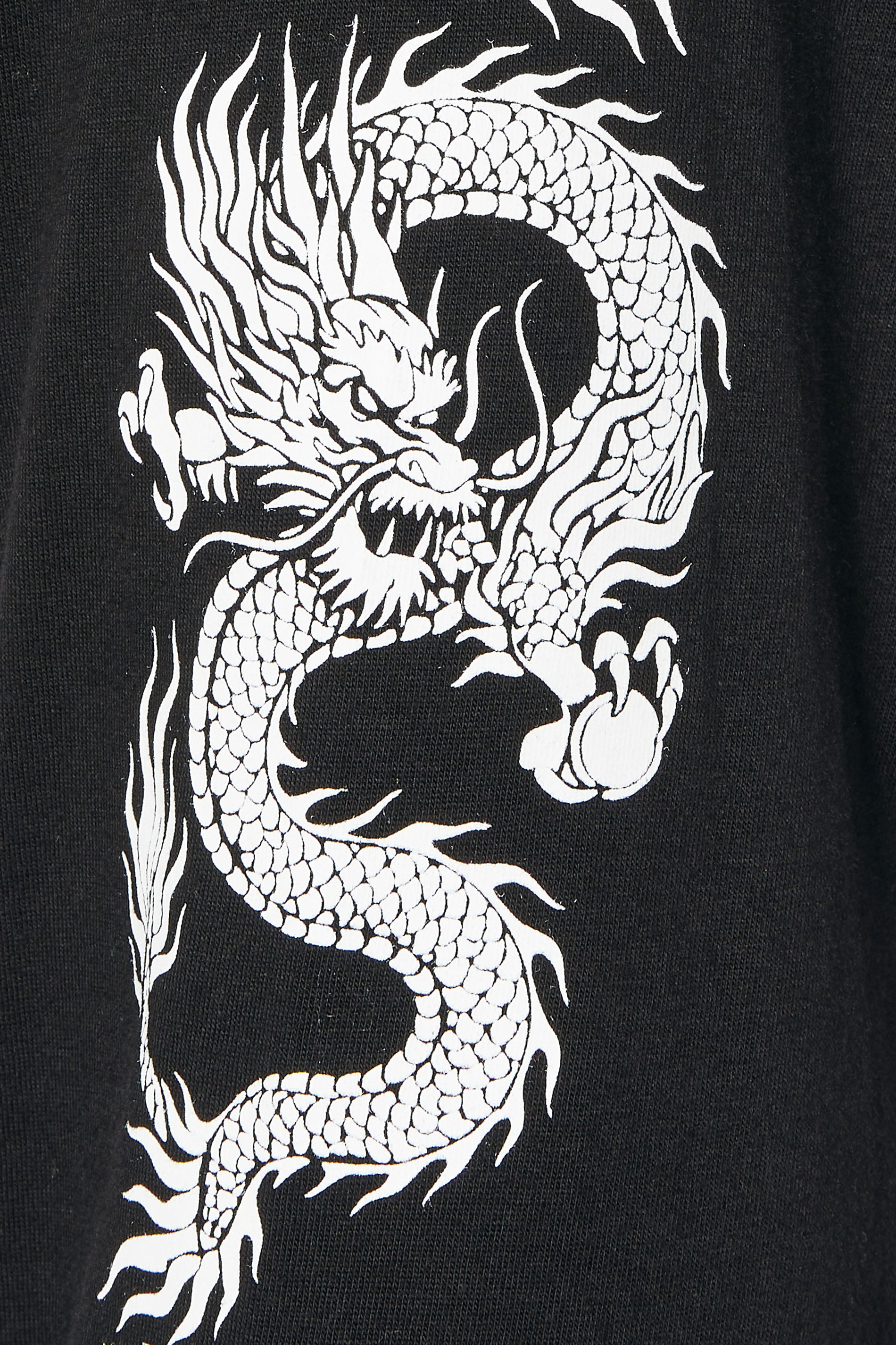 BadRhino Big & Tall Black Long Sleeve Dragon Graphic T-shirt | BadRhino 7