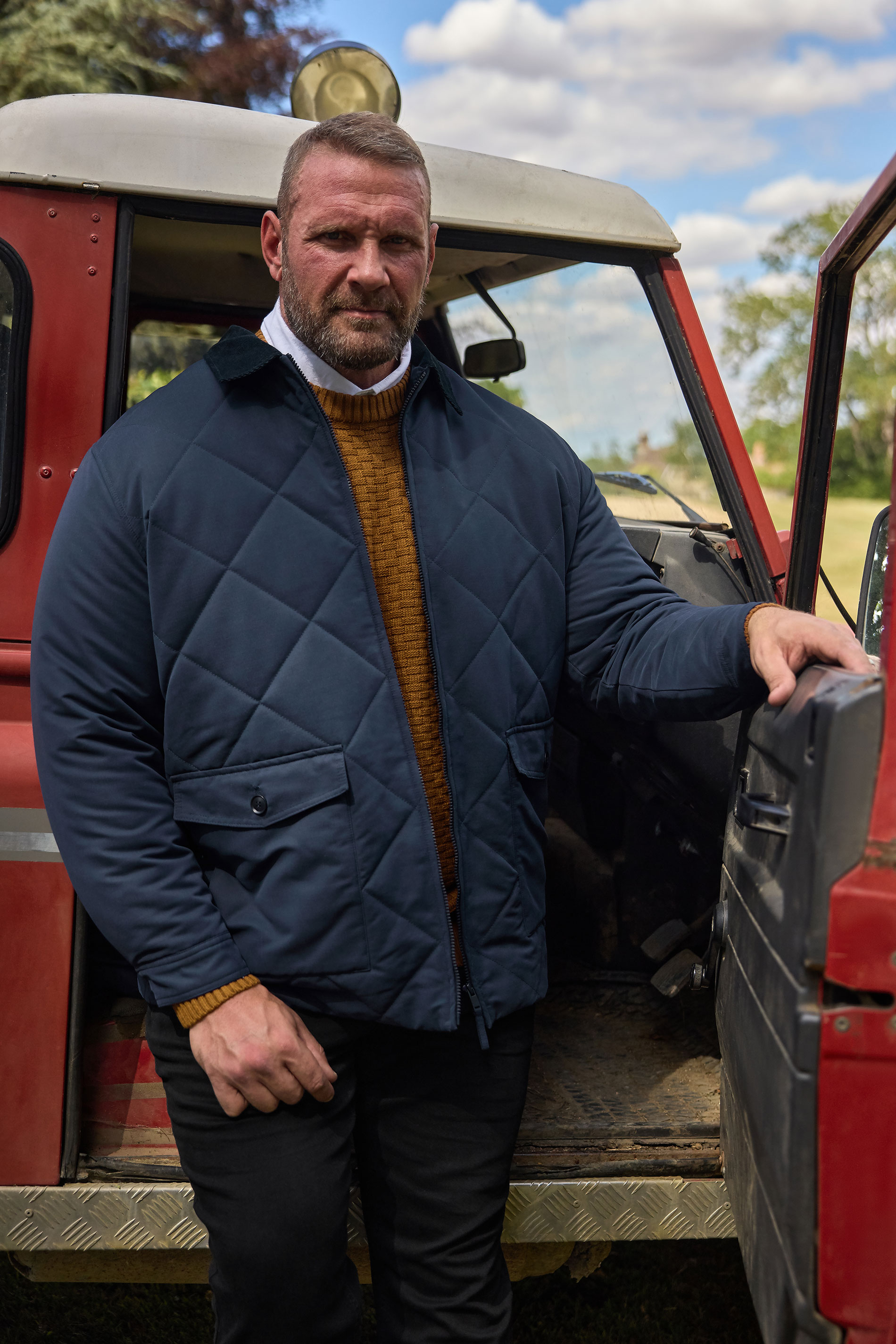 BadRhino Big & Tall Navy Blue Quilted Jacket | BadRhino 3