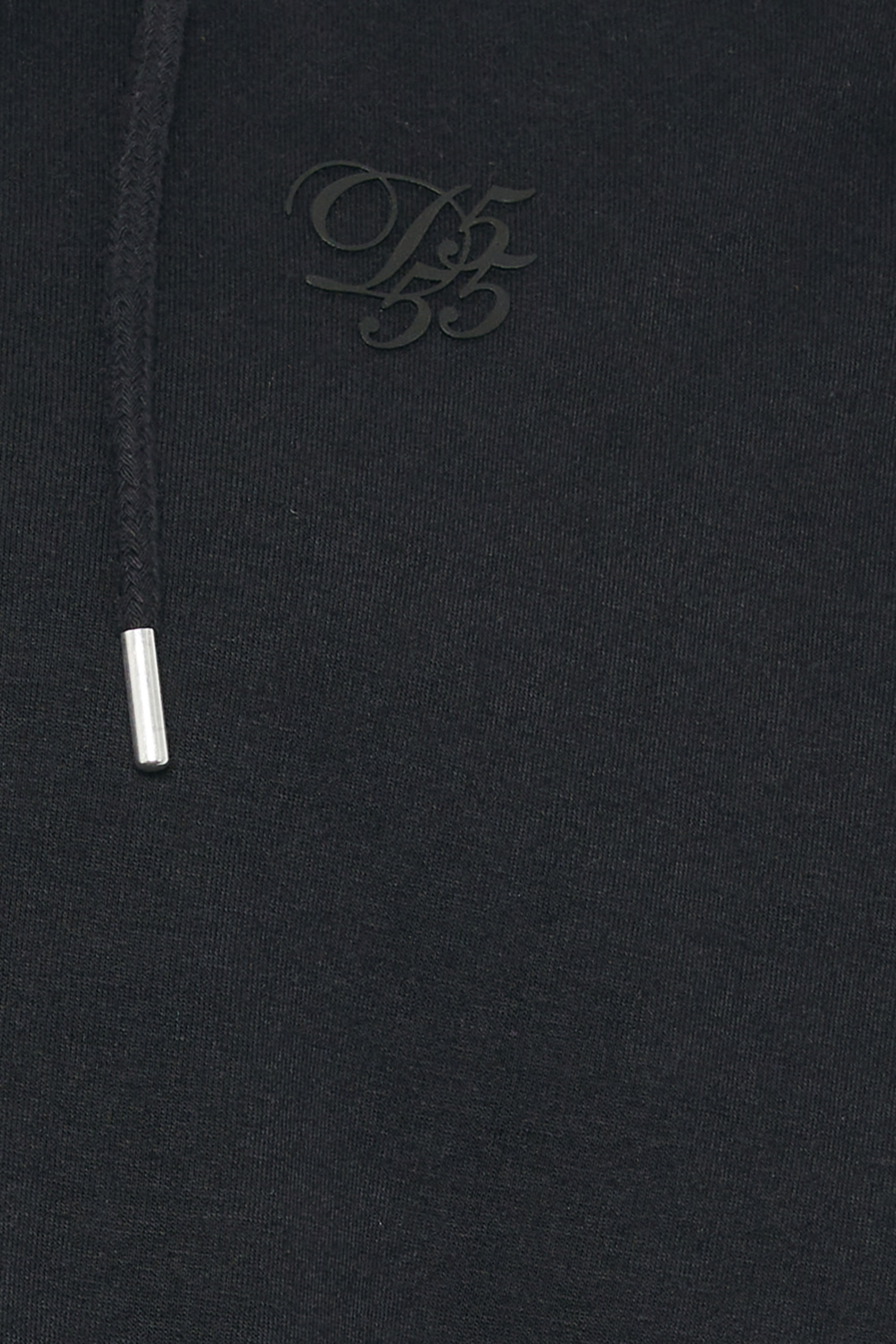 D555 Big & Tall Navy Blue Couture Zip Through Hoodie | BadRhino 5