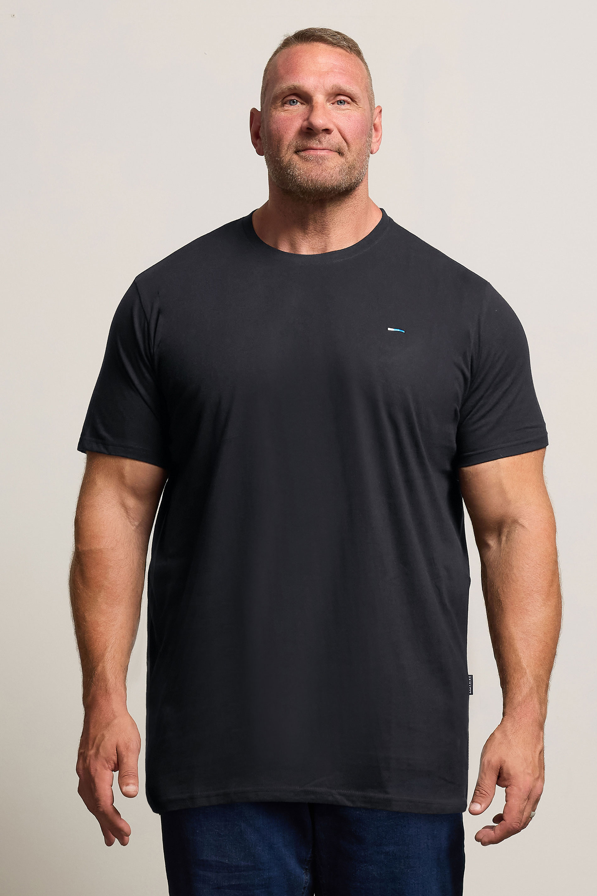 BadRhino Big & Tall 5 PACK Black Extra Long Core T-Shirts | BadRhino 2