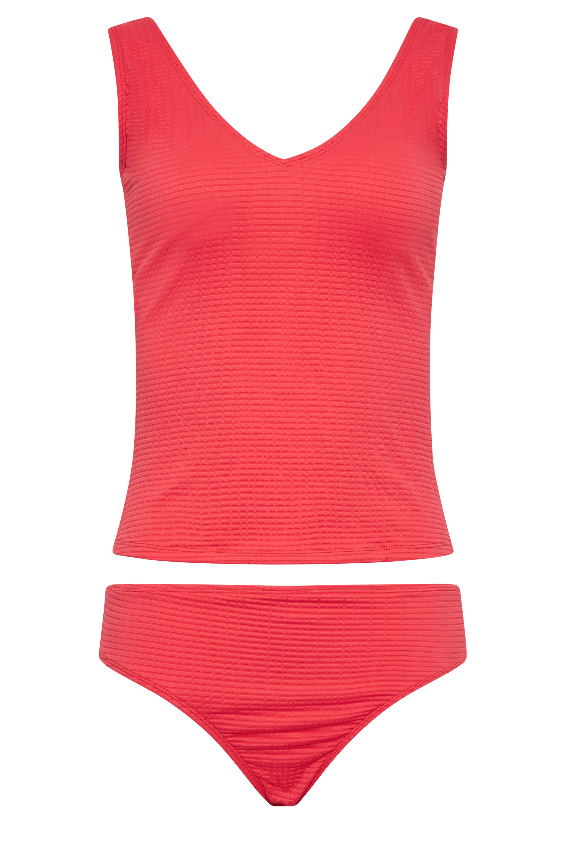 LTS Tall Red Textured Tankini | Long Tall Sally 7