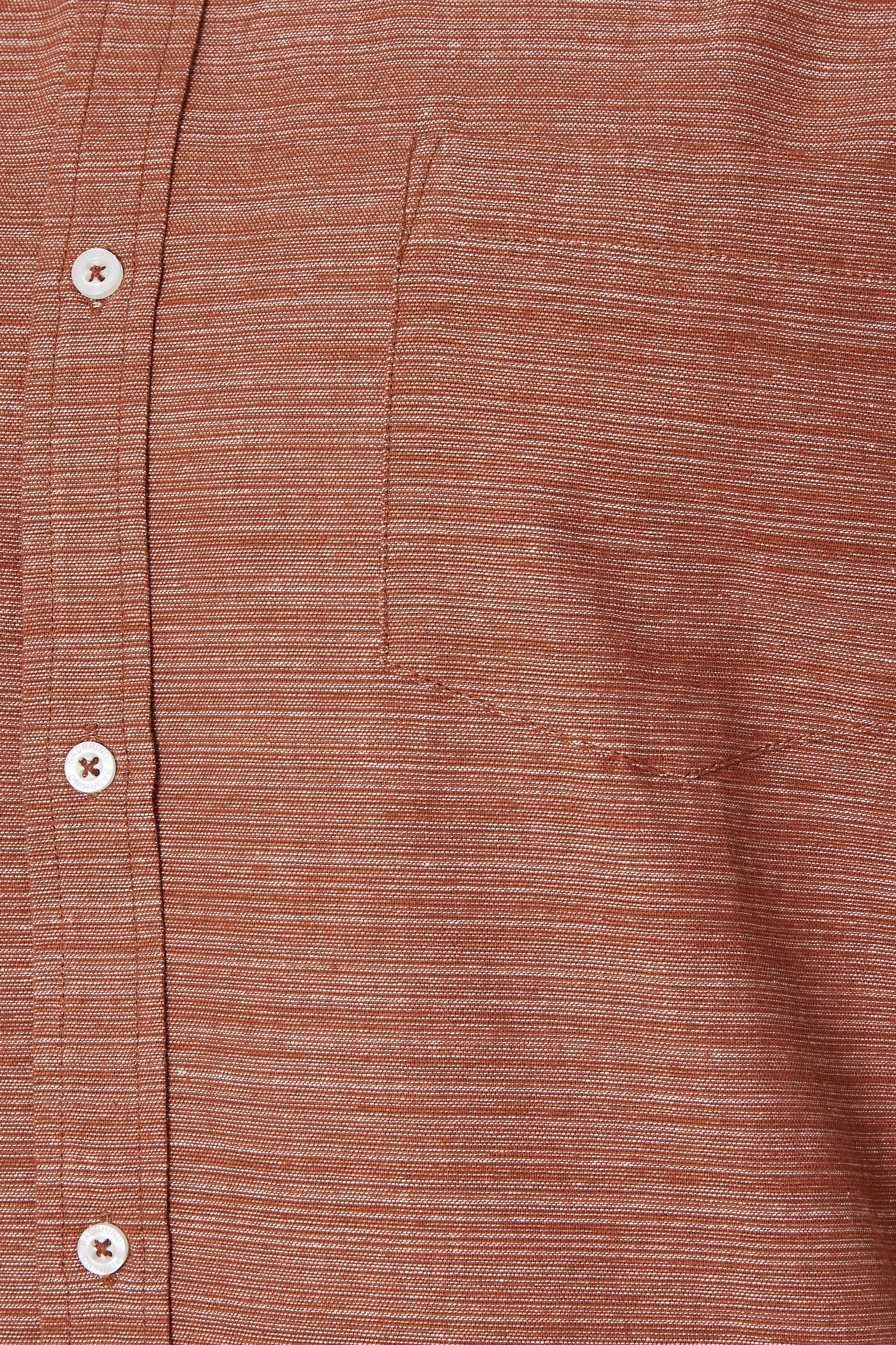 BadRhino Big & Tall Rust Orange Short Sleeve Slub Shirt | BadRhino 6