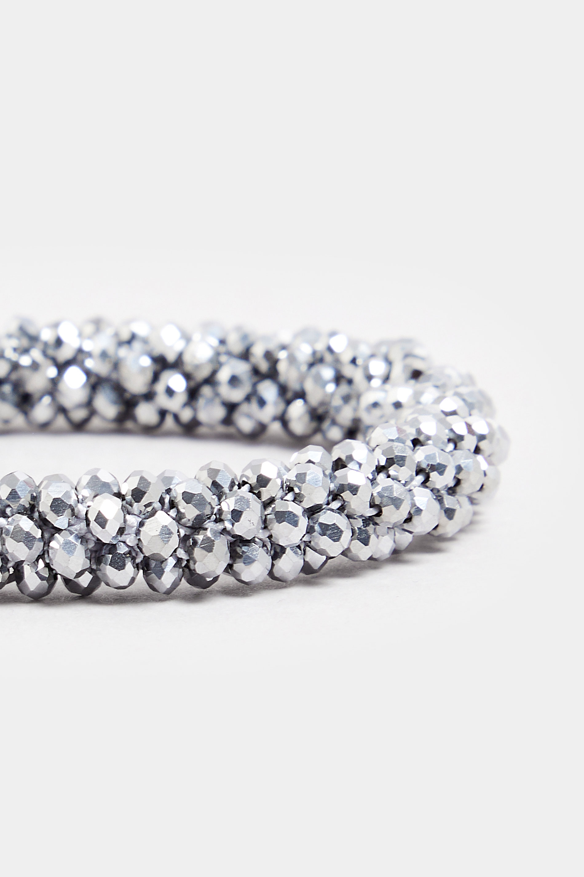 Silver Tone Beaded Bracelet | Yours Clothing 3