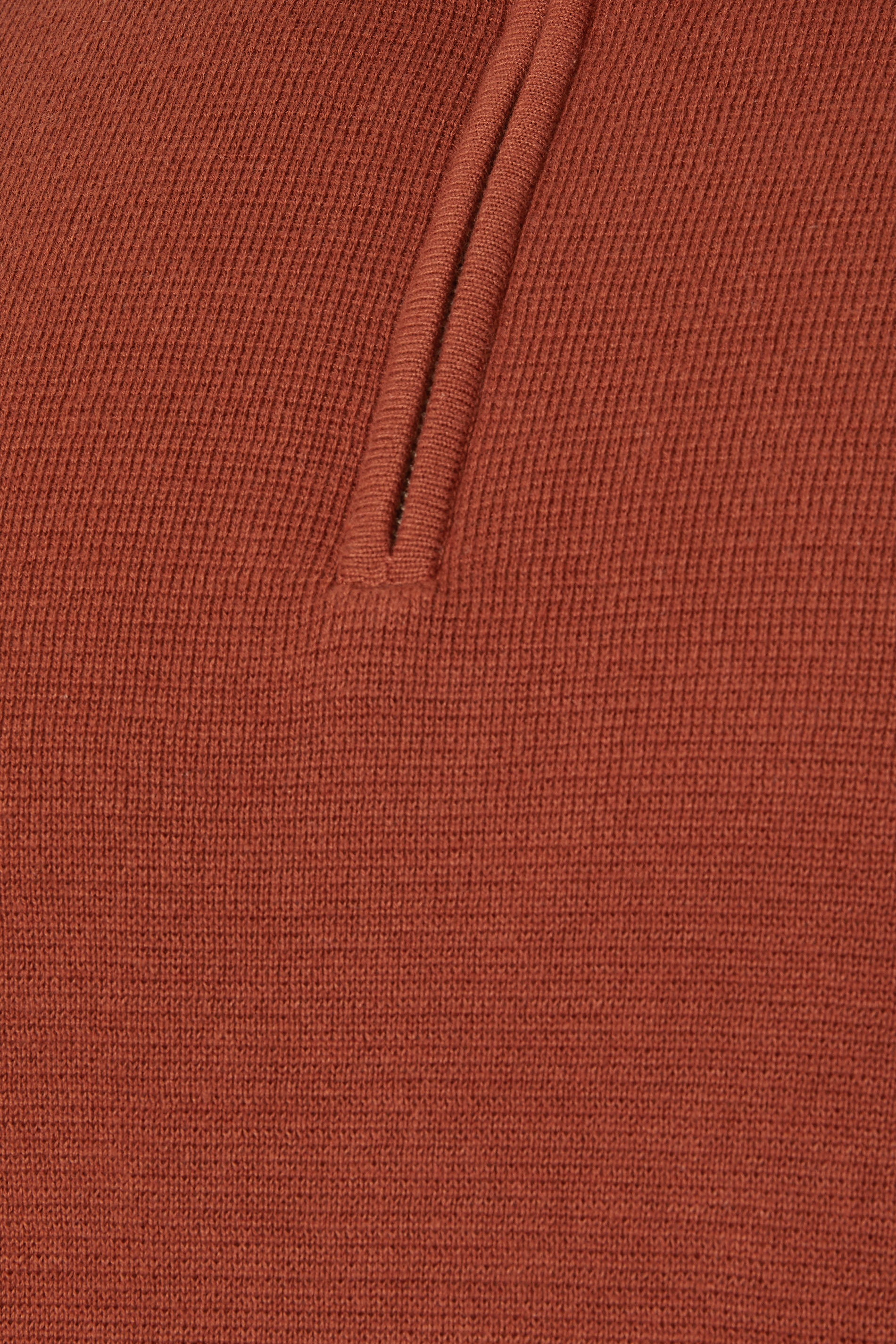 BadRhino Big & Tall Burnt Red Milano Quarter Zip Jumper | BadRhino 8