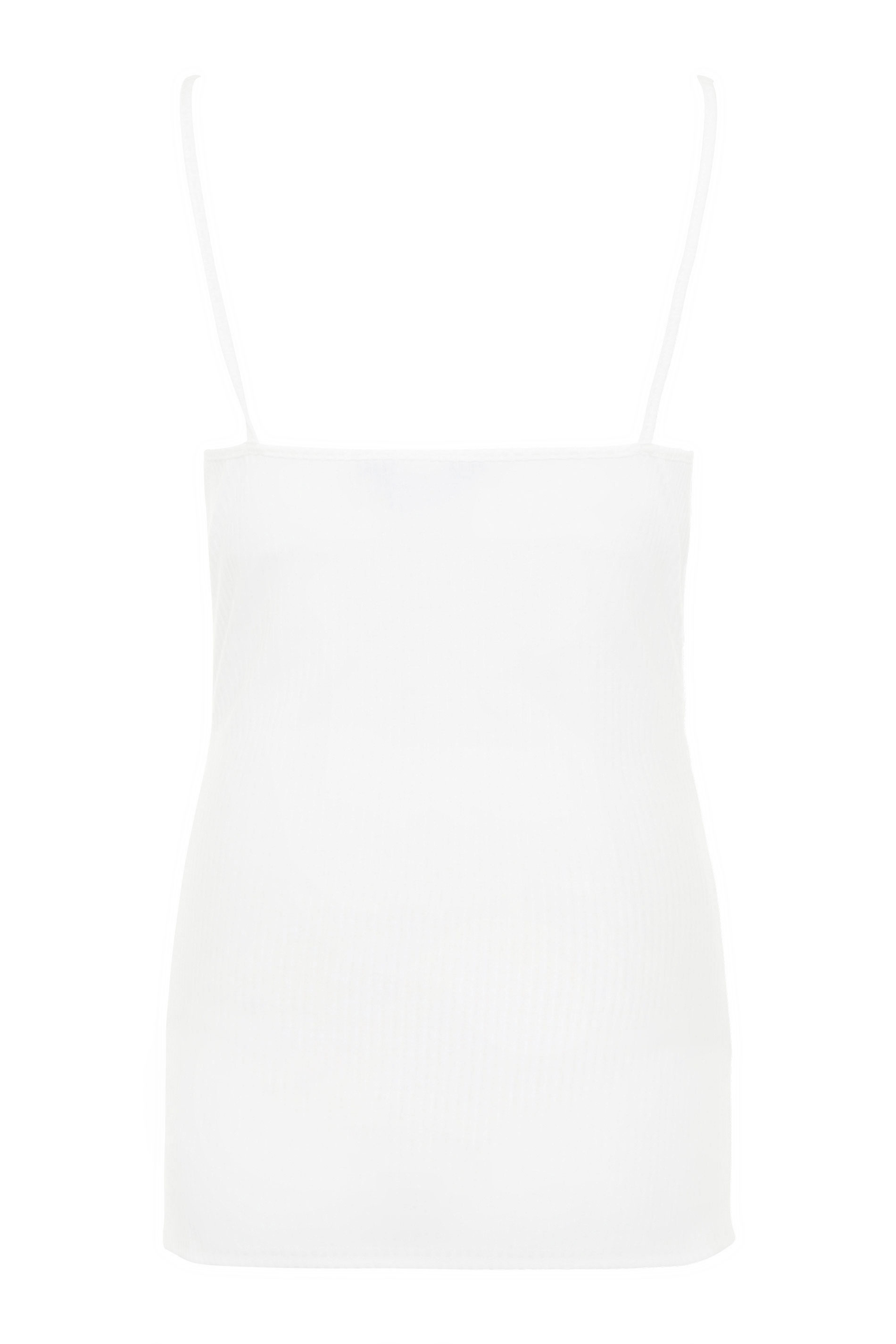 LTS Maternity White Ribbed Cami Top | Long Tall Sally 6