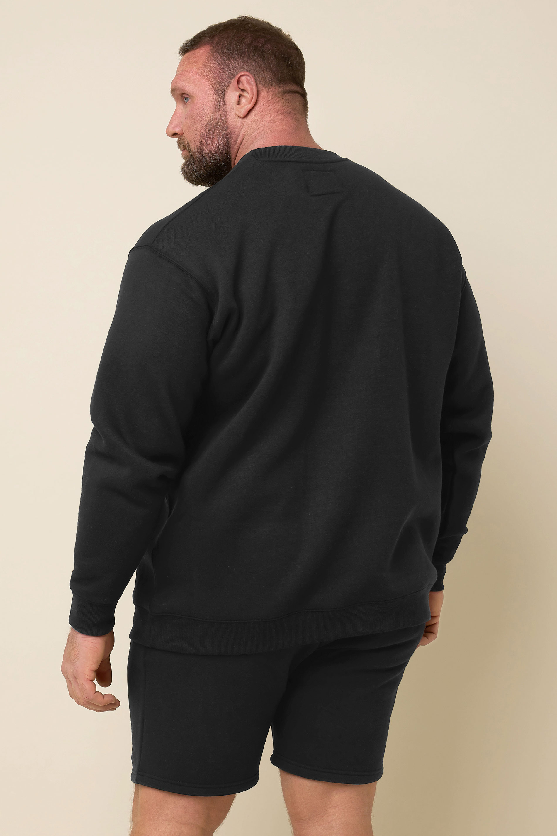 IronRhino Big & Tall Black 'Rest Day' Sweatshirt | BadRhino 4