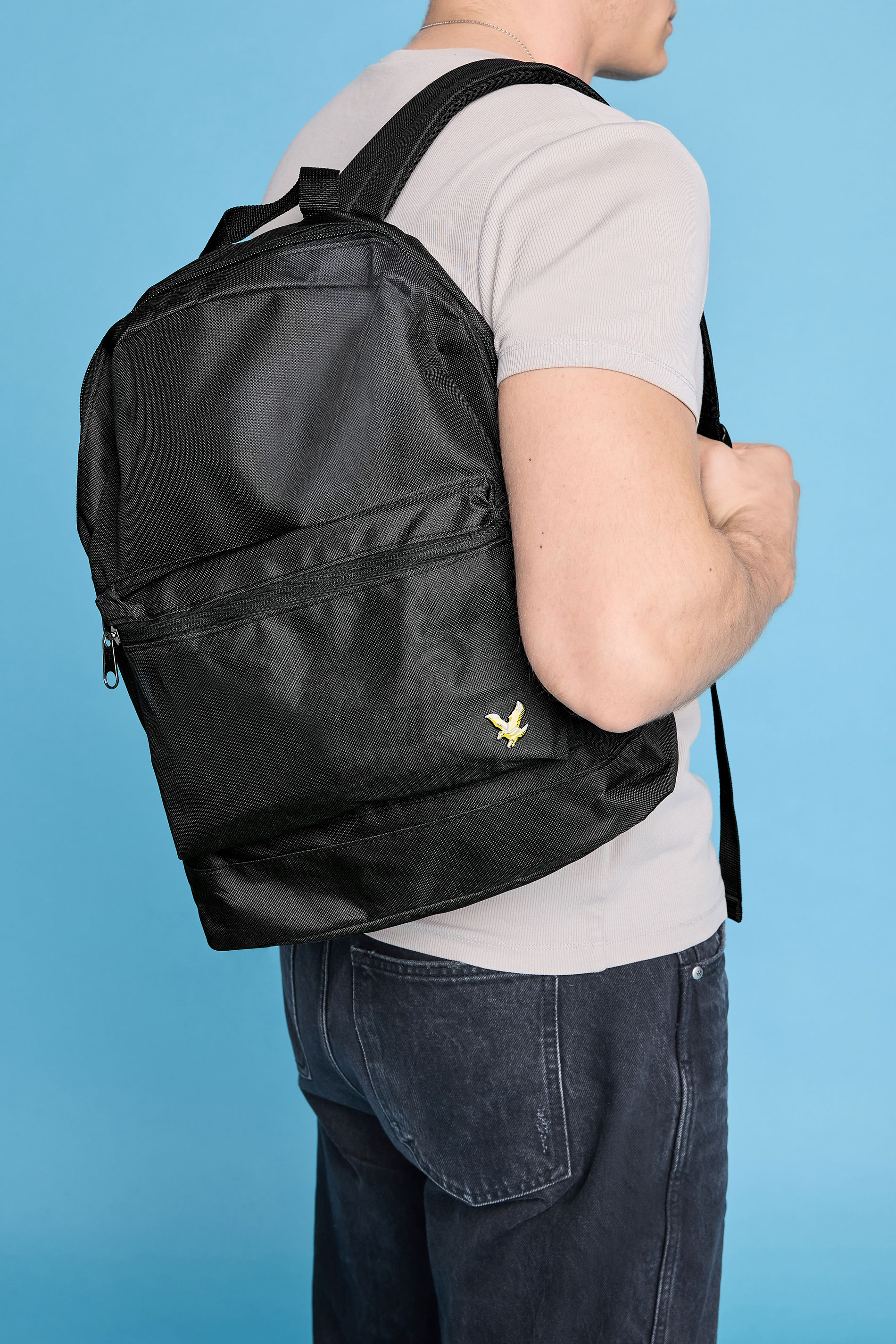 LYLE & SCOTT Black Plain Backpack | BadRhino 1
