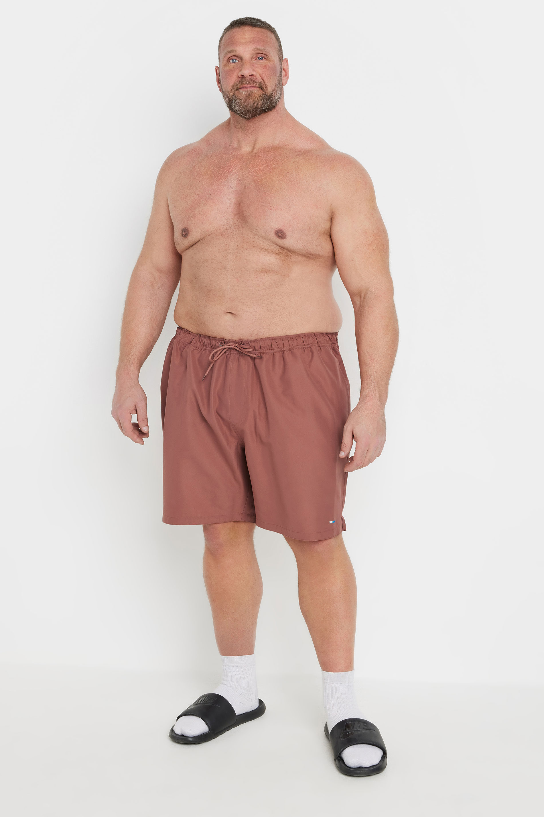 BadRhino Big & Tall Burnt Orange Swim Shorts | BadRhino 3