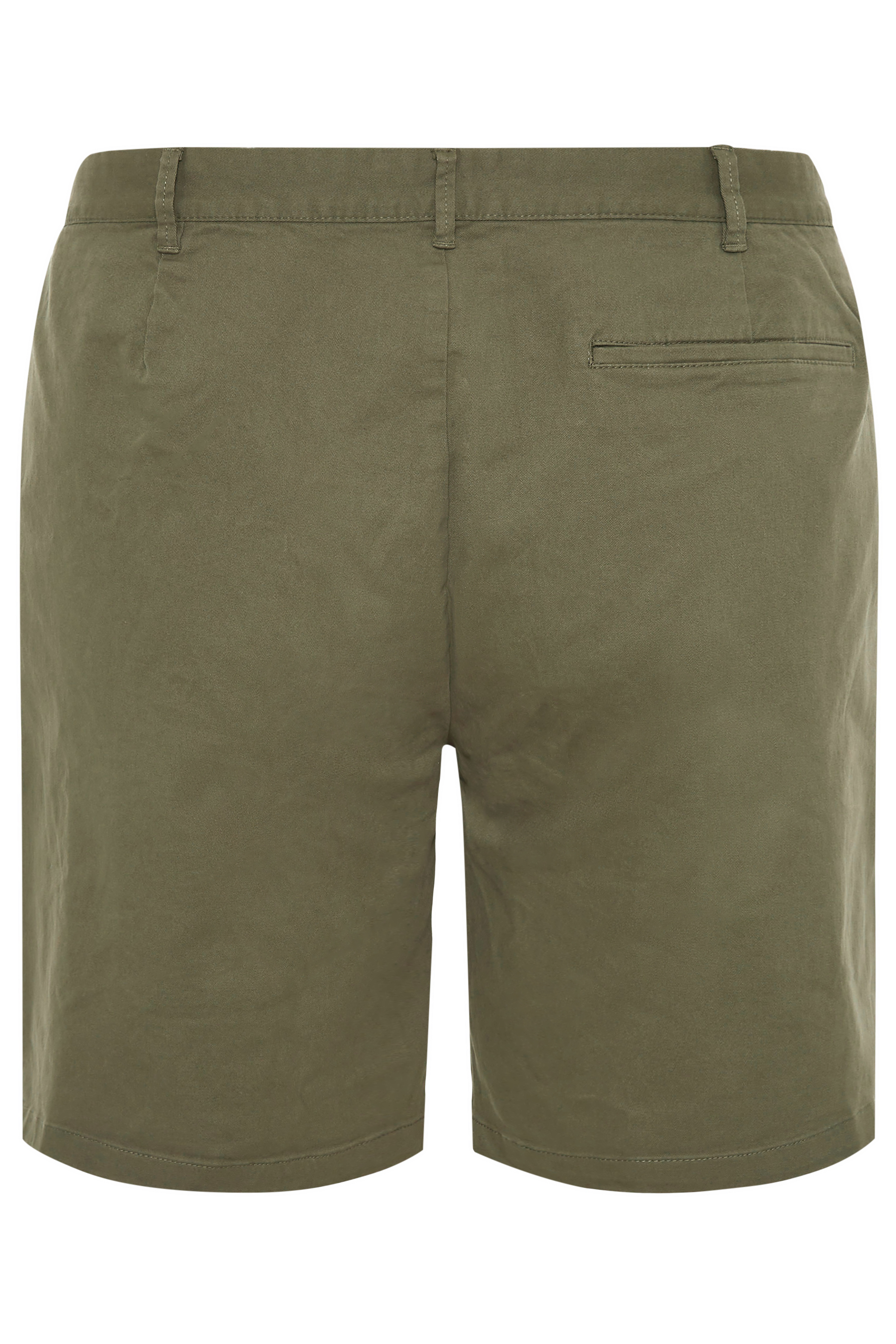 BadRhino Big & Tall 2 PACK Black & Khaki Green Stretch Chino Shorts | BadRhino 8