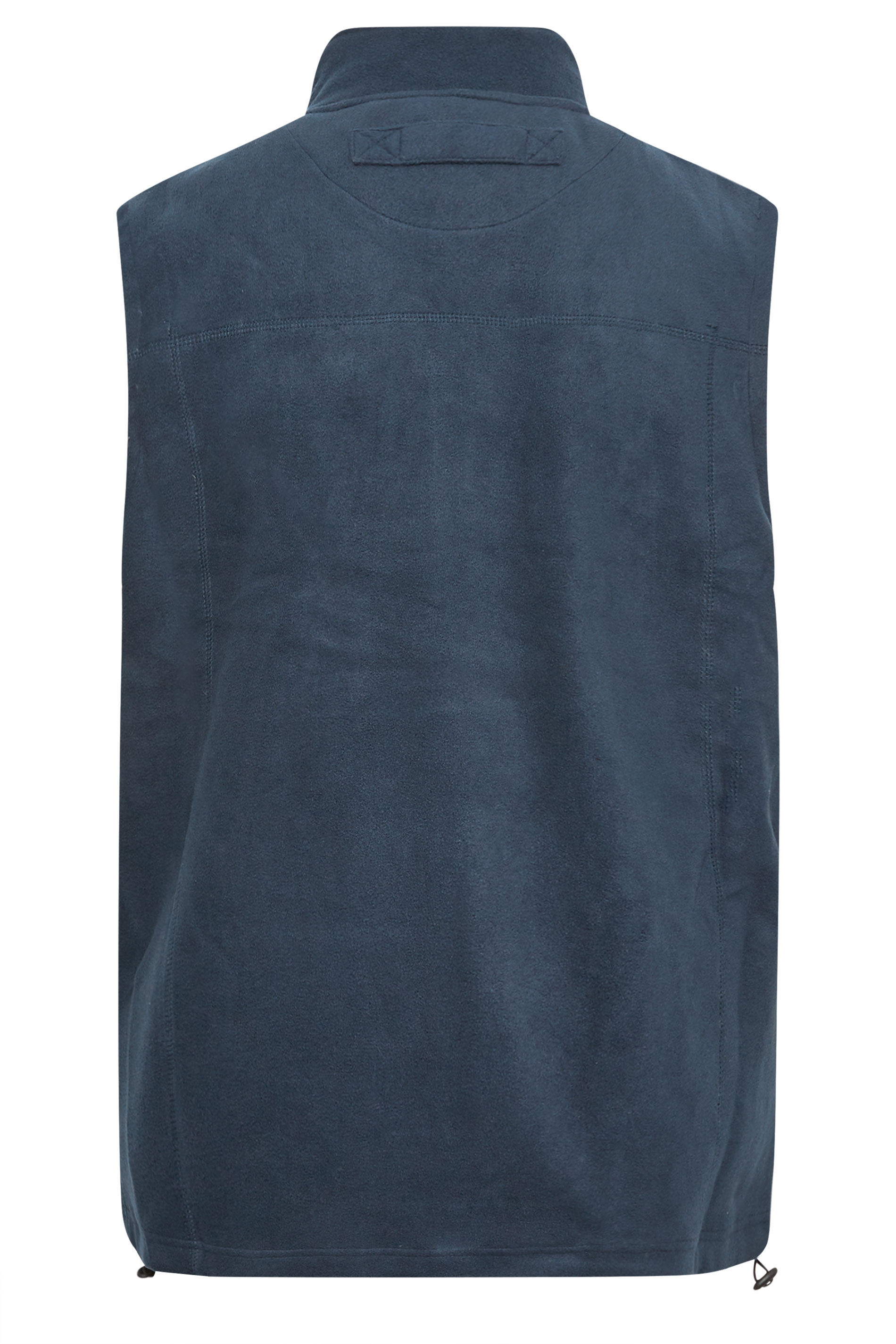 KAM Big & Tall Navy Blue Fleece Gilet | BadRhino 3