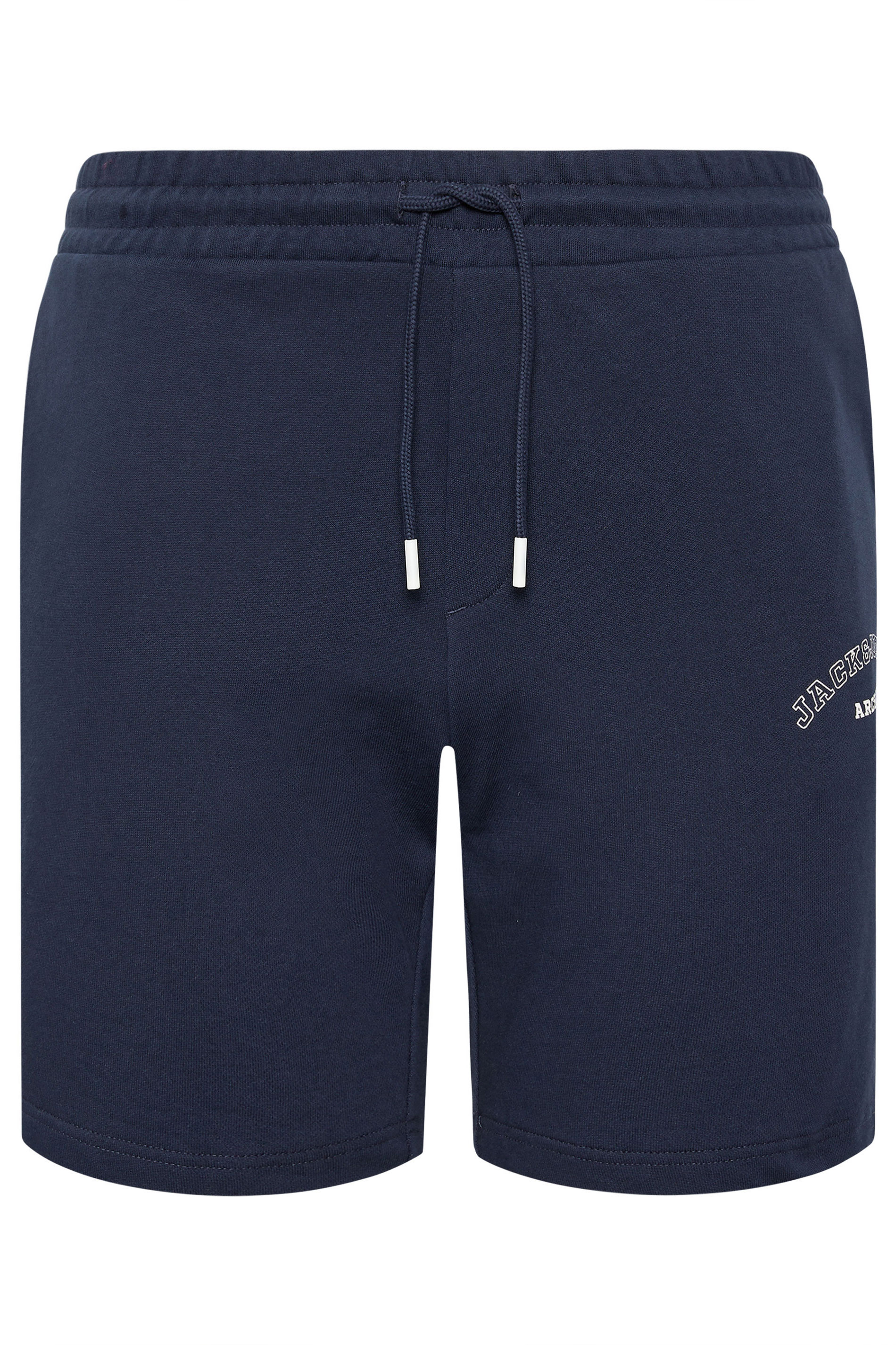 JACK & JONES Big & Tall Navy Blazer Blue Jogger Sweat Shorts | BadRhino 2