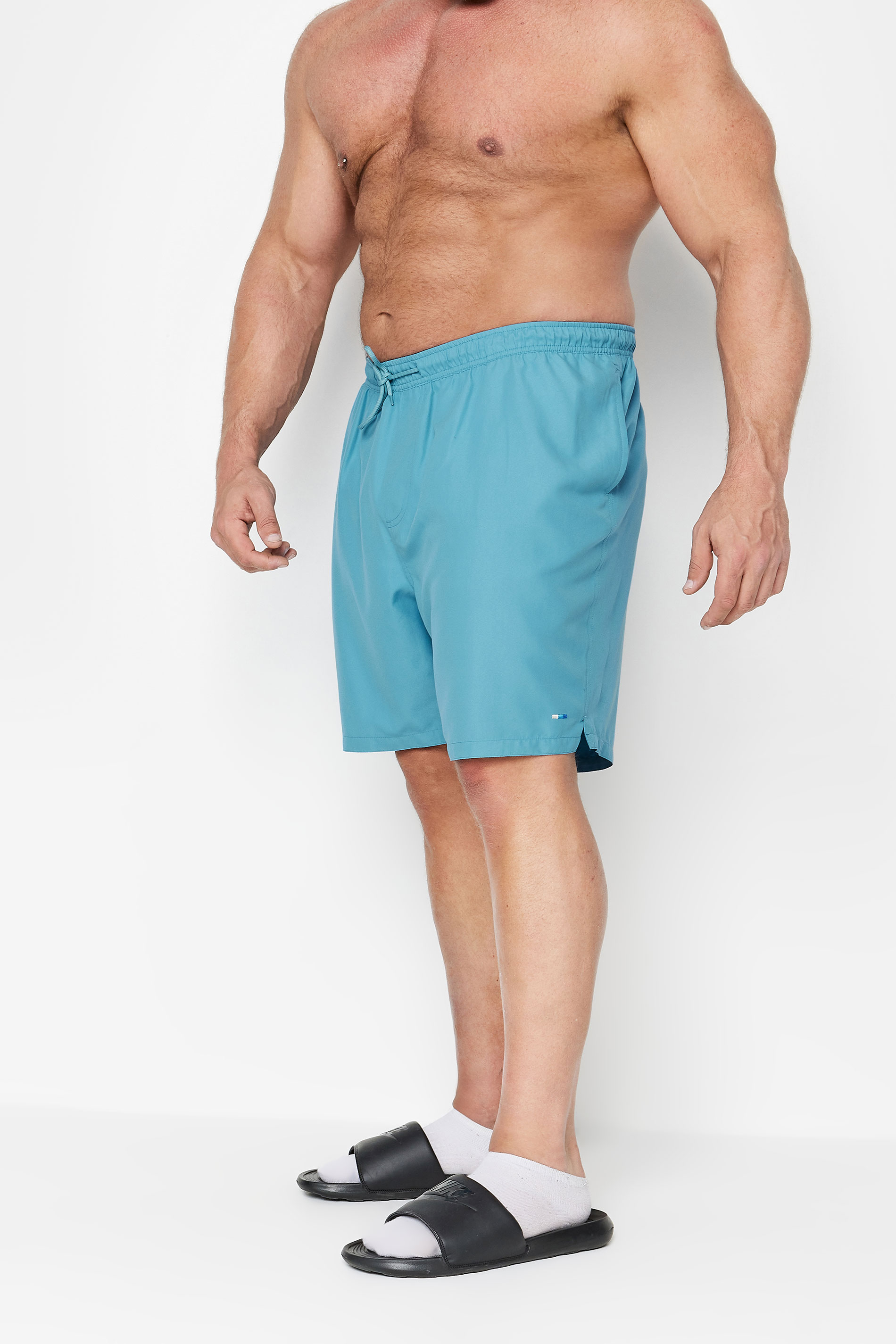 BadRhino Big & Tall Sky Blue Swim Shorts | BadRhino 2