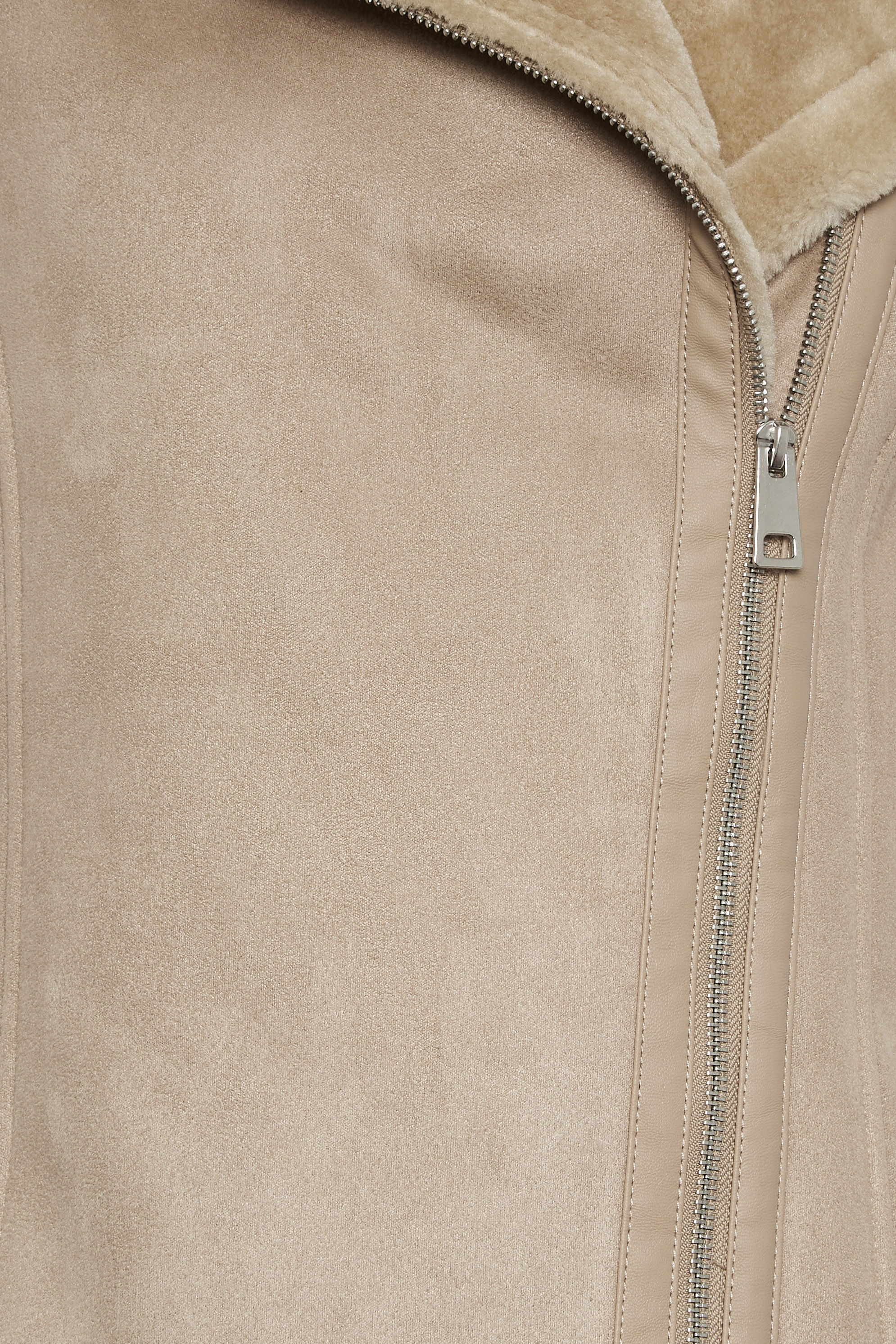 LTS Tall Beige Brown Aviator Gilet Jacket | Long Tall Sally  6