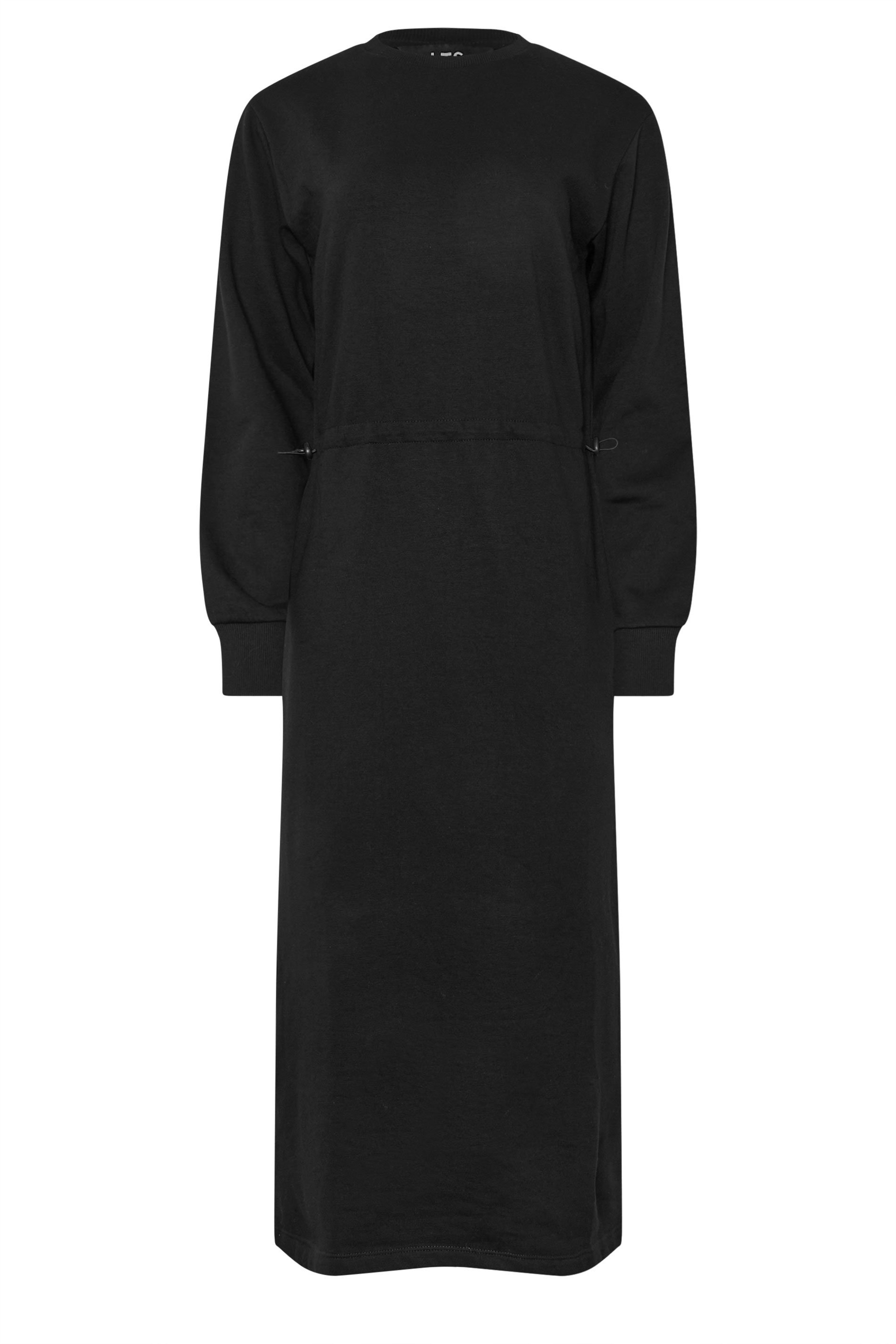 LTS Tall Women's Black Sweatshirt Midi Dress | Long Tall Sally 5