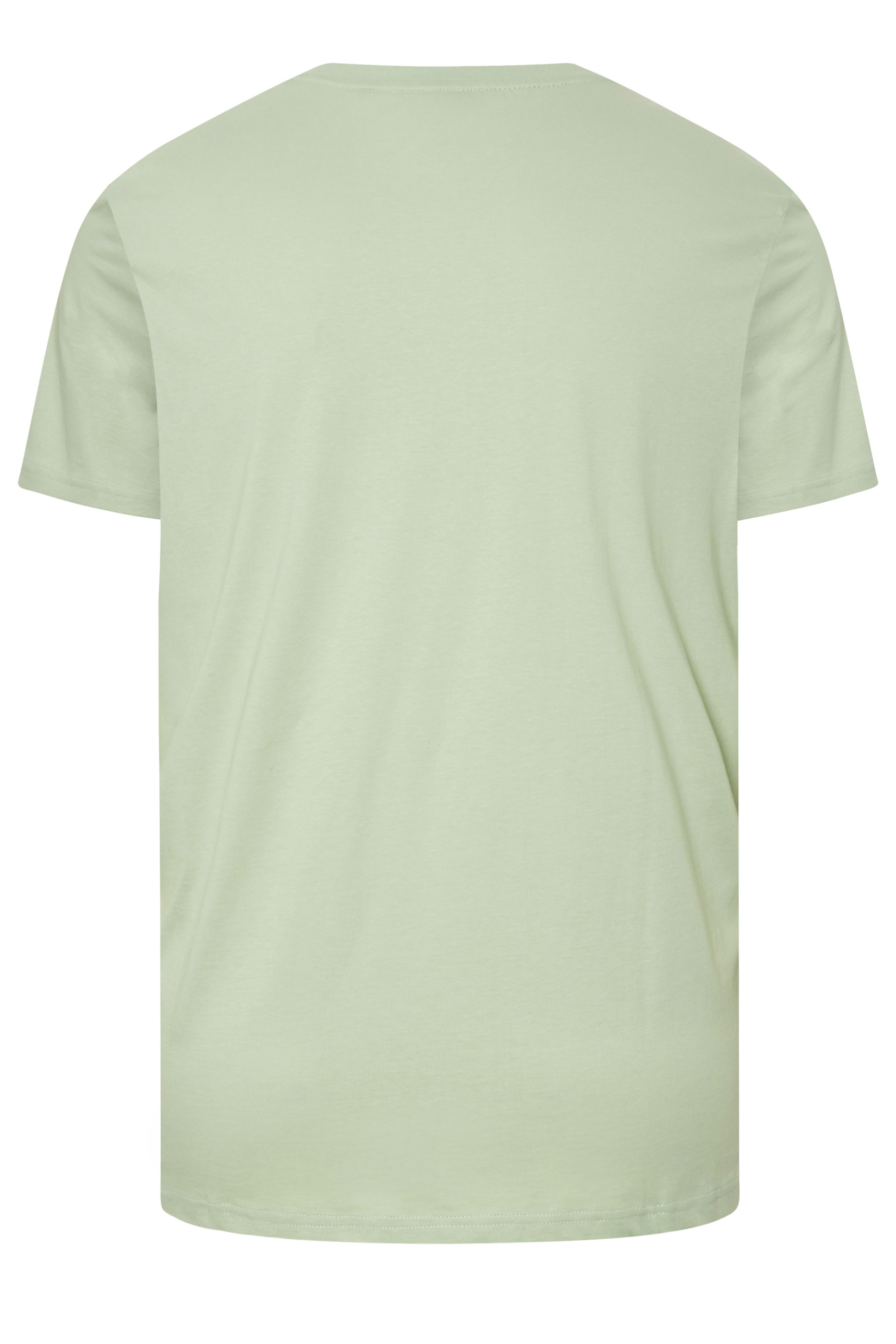 LYLE & SCOTT Big & Tall Green Plain T-Shirt | BadRhino 4