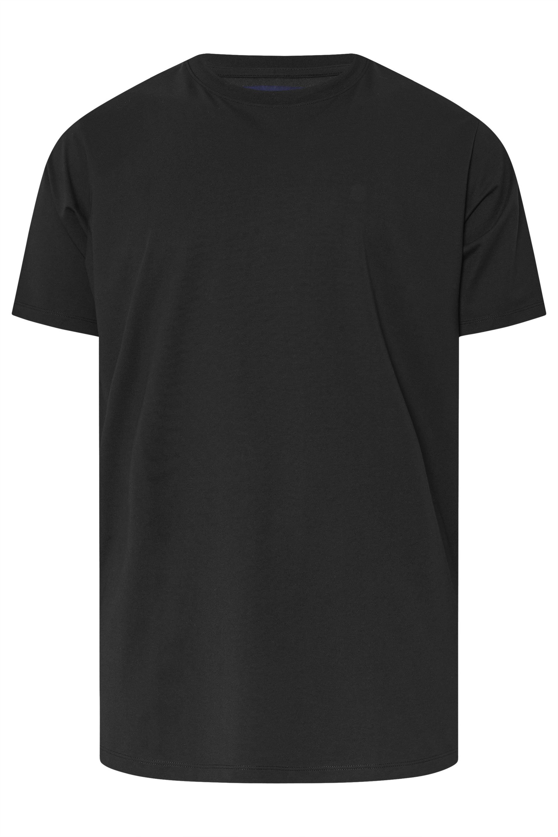 BadRhino Big & Tall Black Soft Touch Relaxed Fit T-Shirt | BadRhino 7