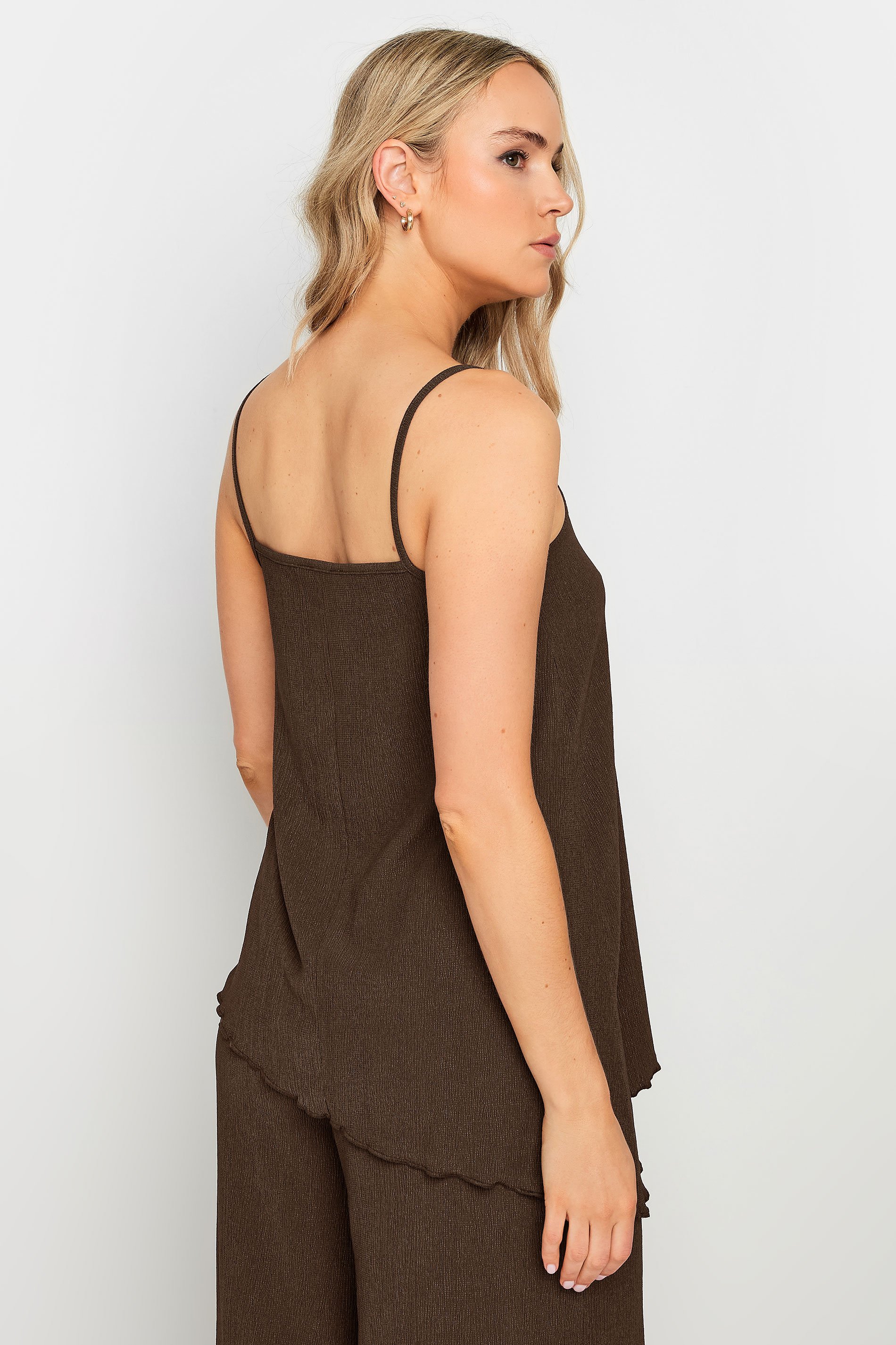 OVERNEATH：GARTER TANK TOP - LIGHT BROWN - ORANN ONLINE SHOP