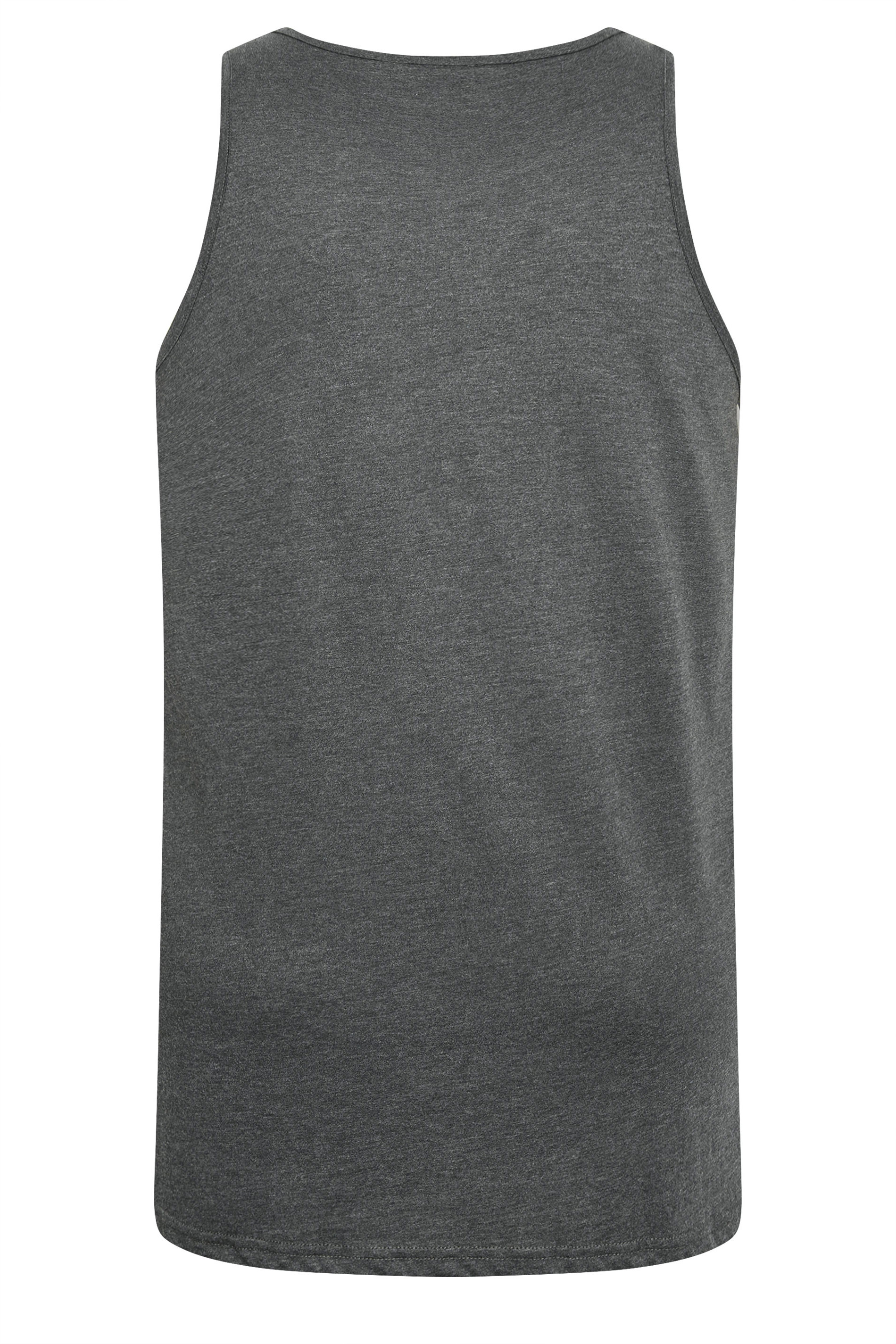 D555 Big & Tall Charcoal Grey Muscle Vest | BadRhino 3